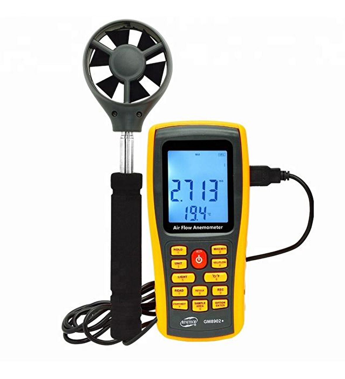 Benetech GM8902+ Dijital Anemometre Hava Debi Ölçer