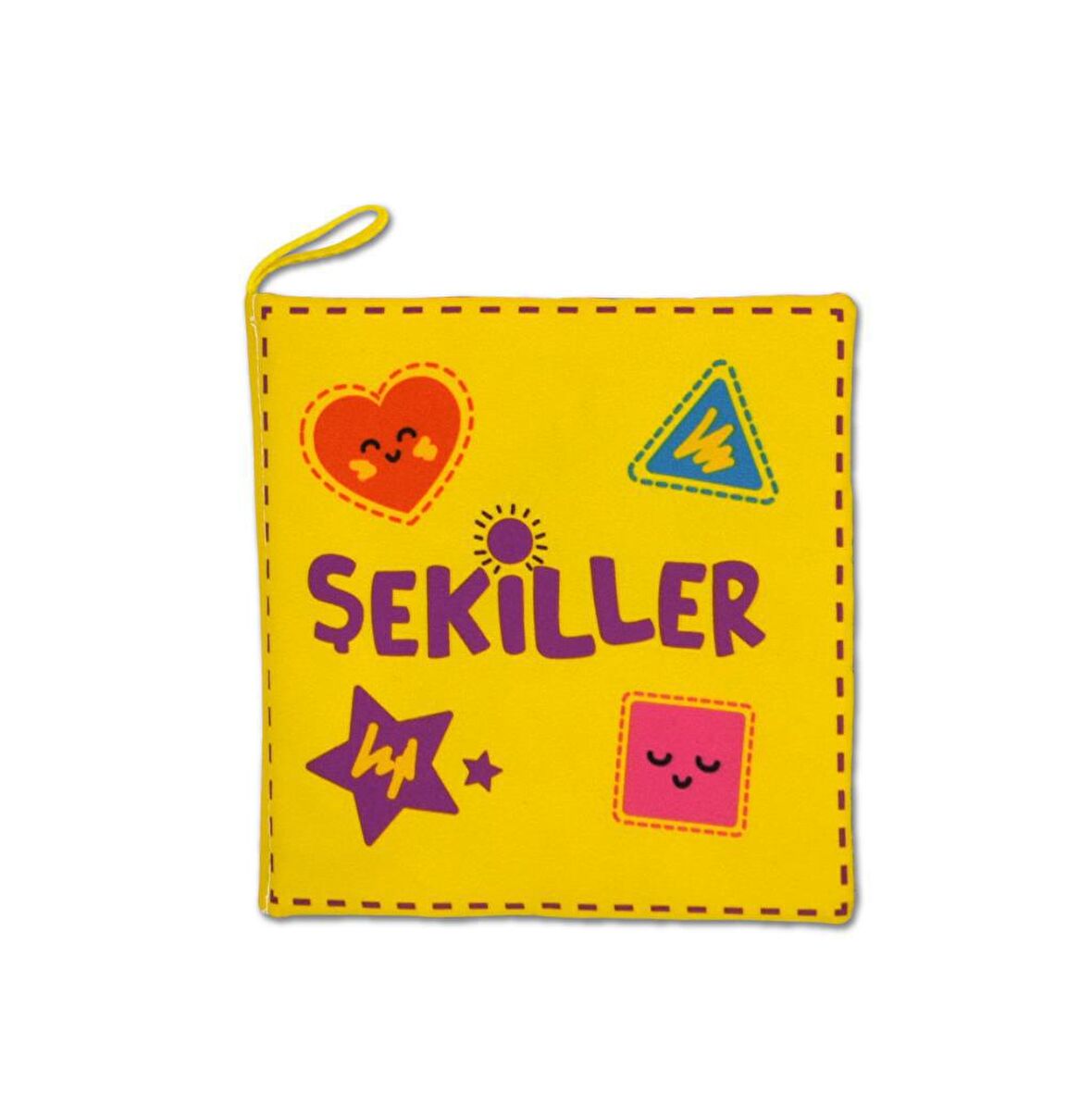 Tox Şekiller Kumaş Sessiz Kitap T395 - Bez Kitap , Eğitici Oyuncak , Yumuşak ve Hışırtılı