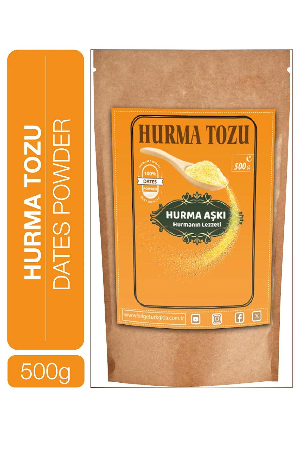 Hurma Aşkı Hurma Tozu 500 Gr