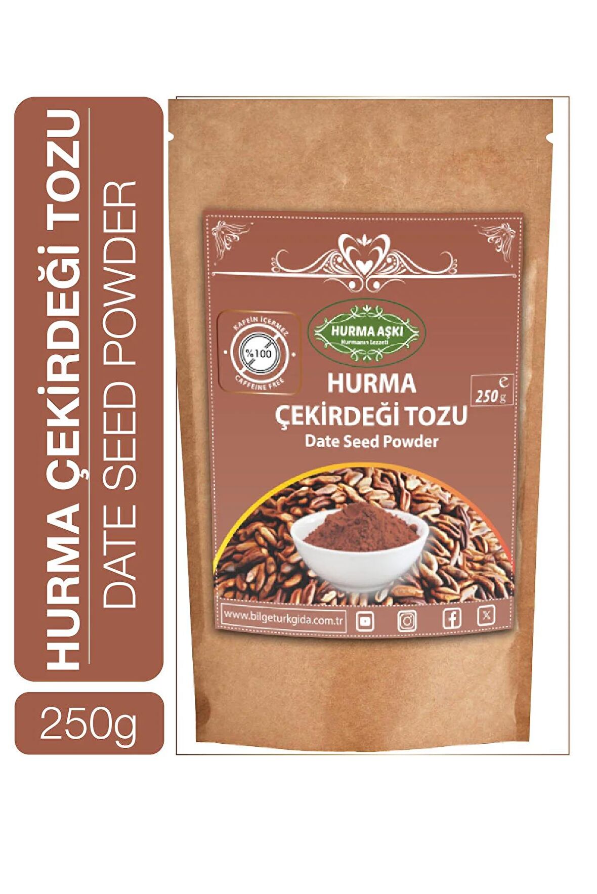 Hurma Aşkı Hurma Çekirdeği Tozu 250 Gr