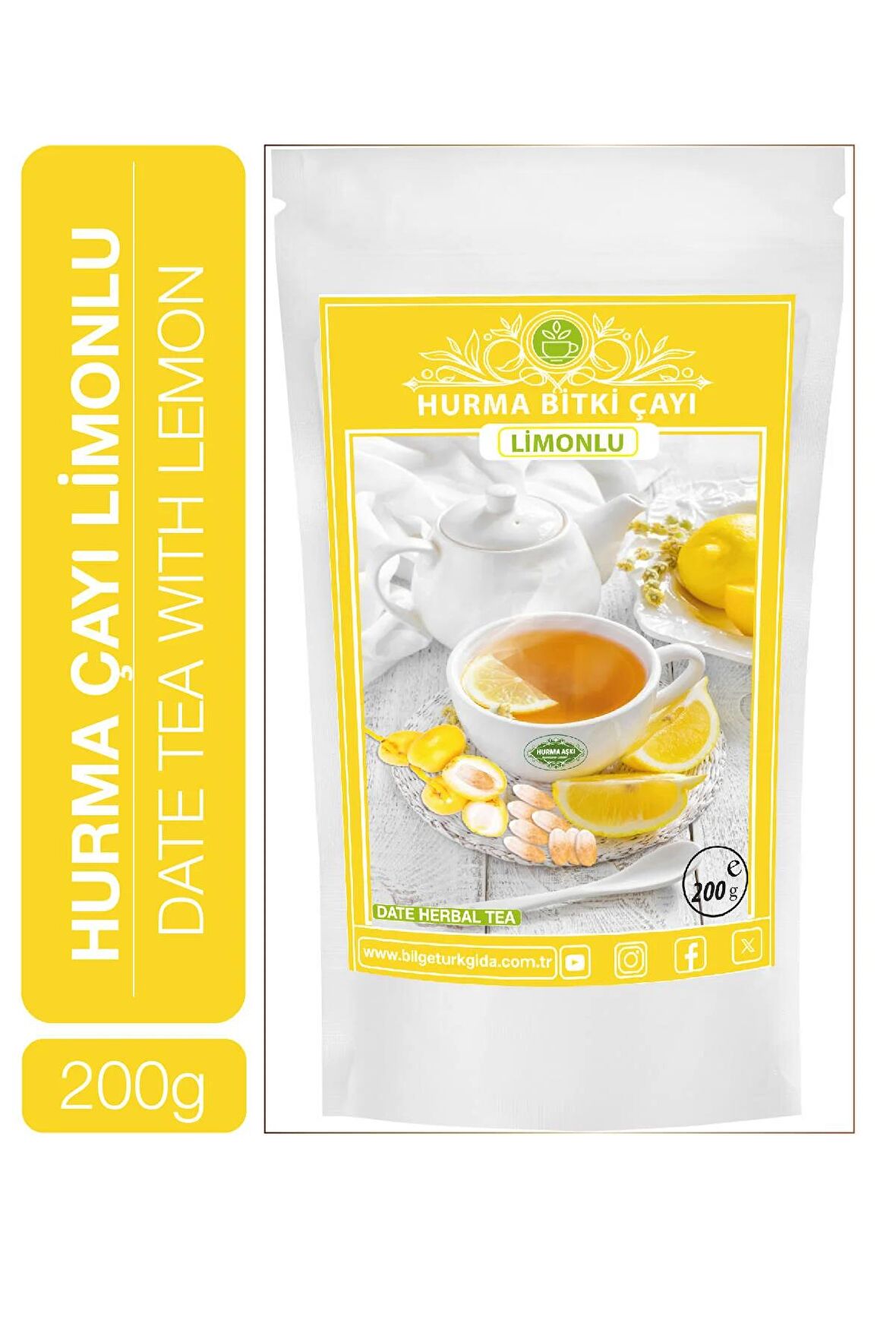 Hurma Aşkı Hurma Çayı Limonlu 200 Gr