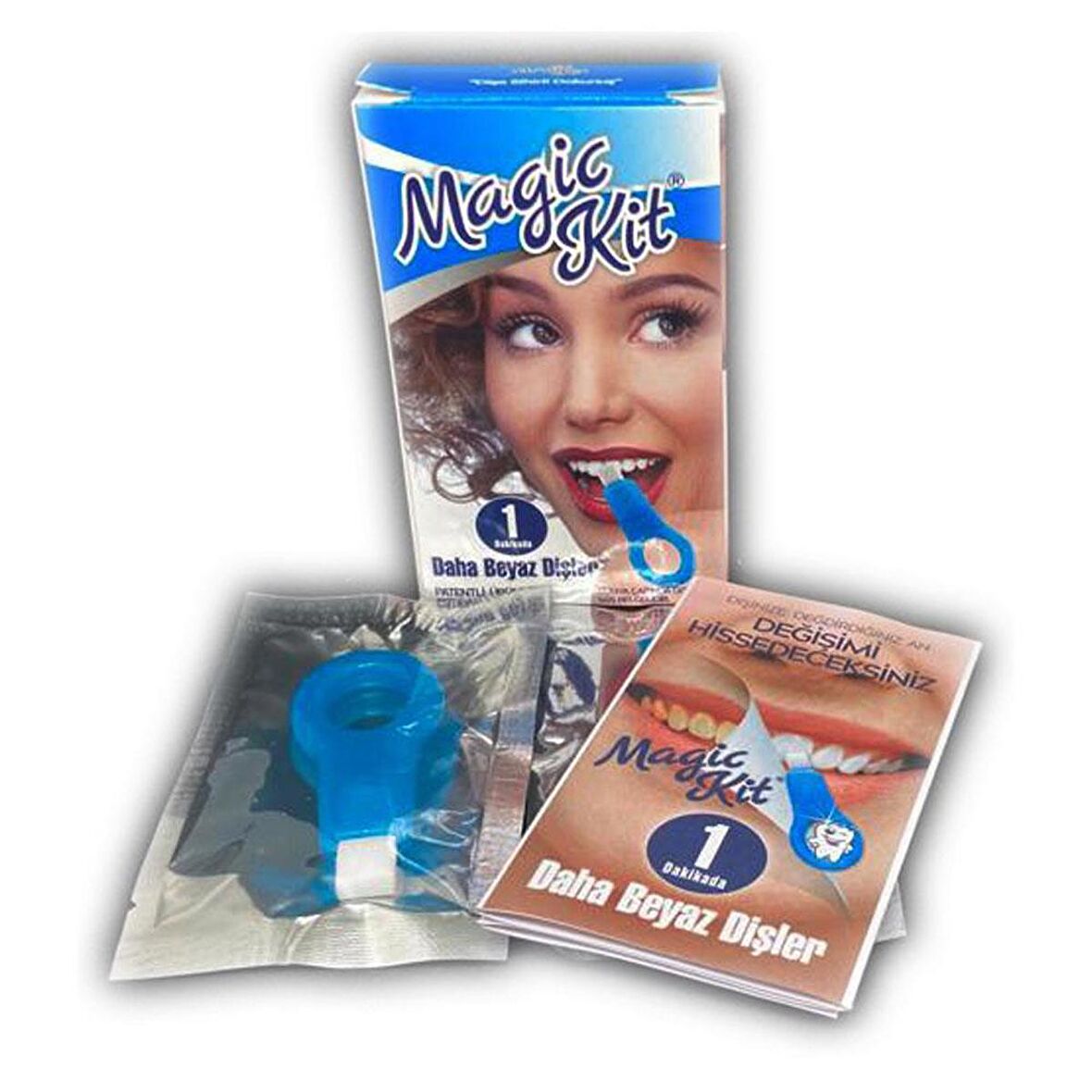 Magic Kit Diş Lekesi Temizleyici Diş Beyazlatıcı +5 Yedek Silgi X 2 Adet