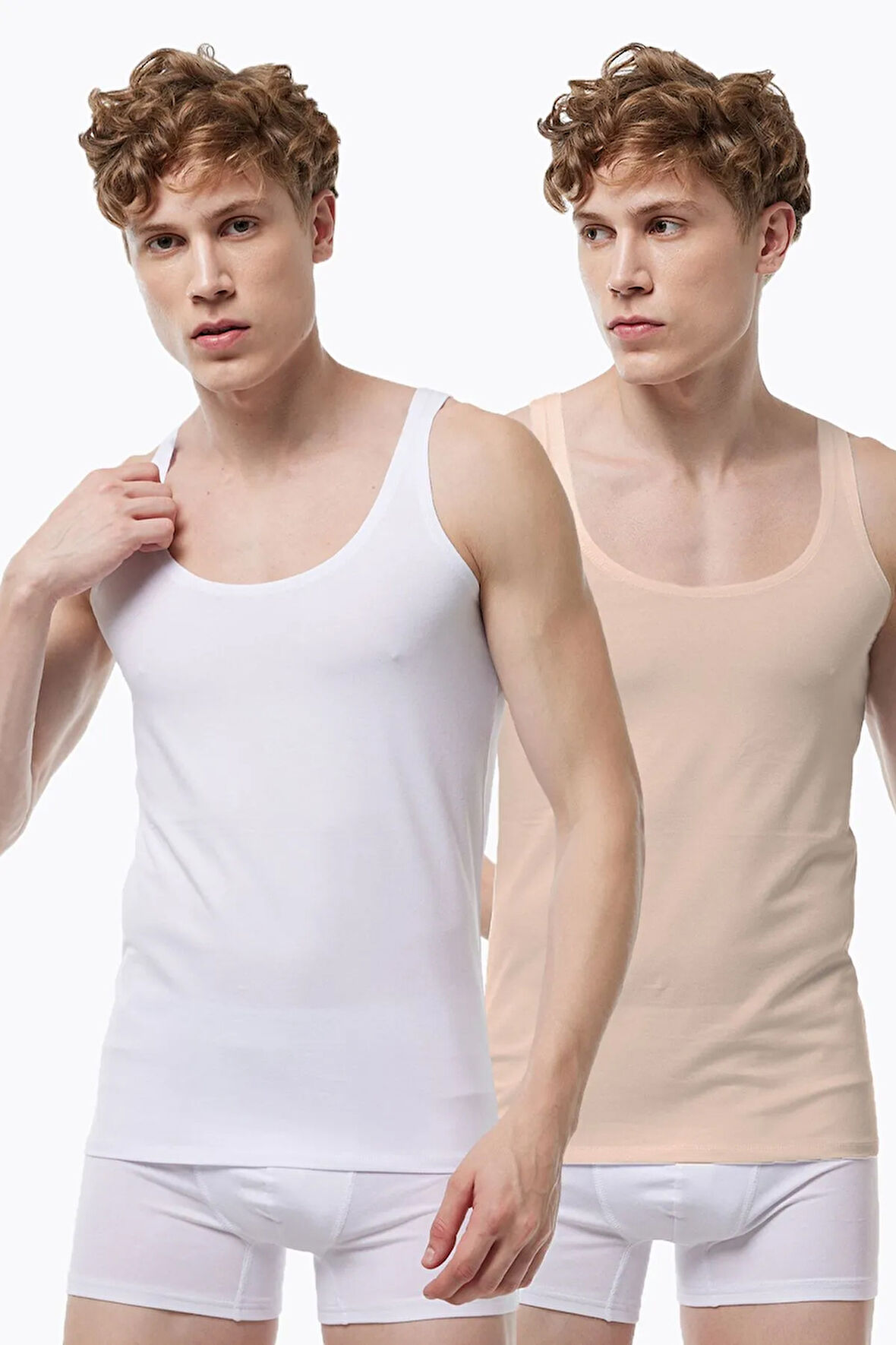 Erkek 2 Adet Siyah İnce Askılı İz Yapmayan Modal Atlet 013