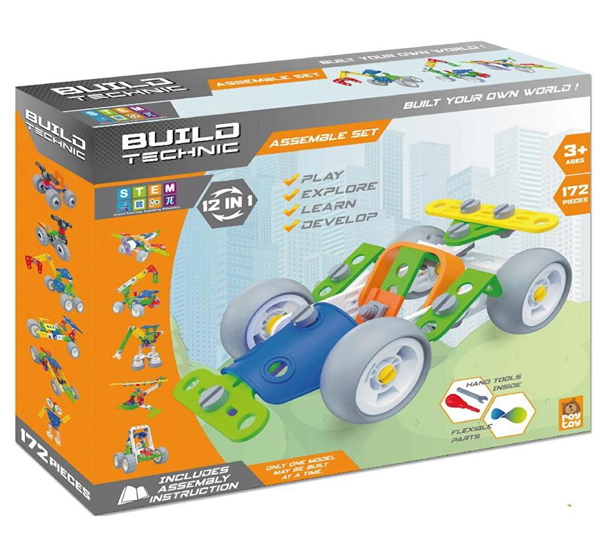 BUILD TECHNIC 12 IN 1 174 PARÇA