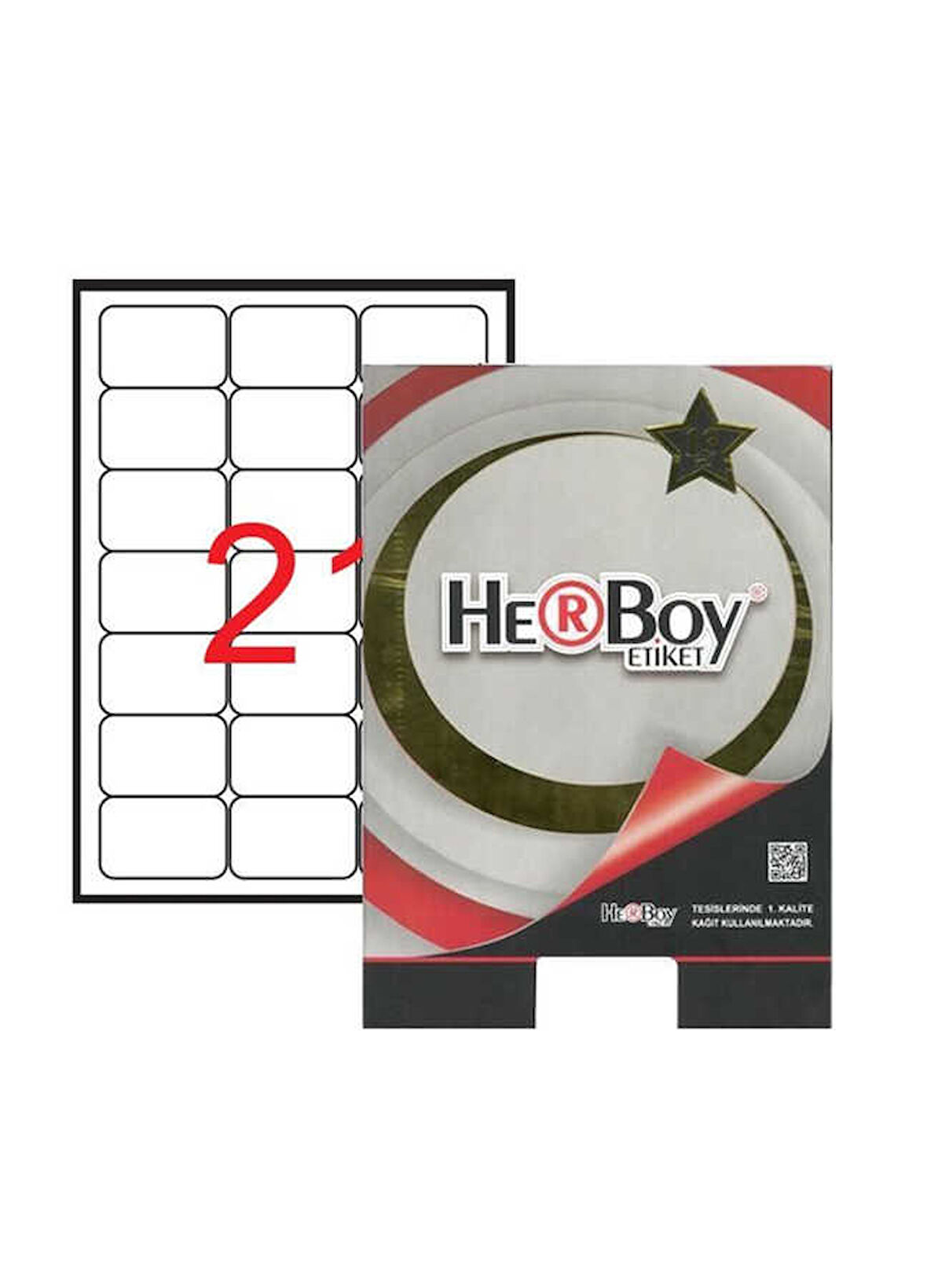 Herboy Lazer Etiket 21Li 63.5 x 38.1 mm Hb-1021
