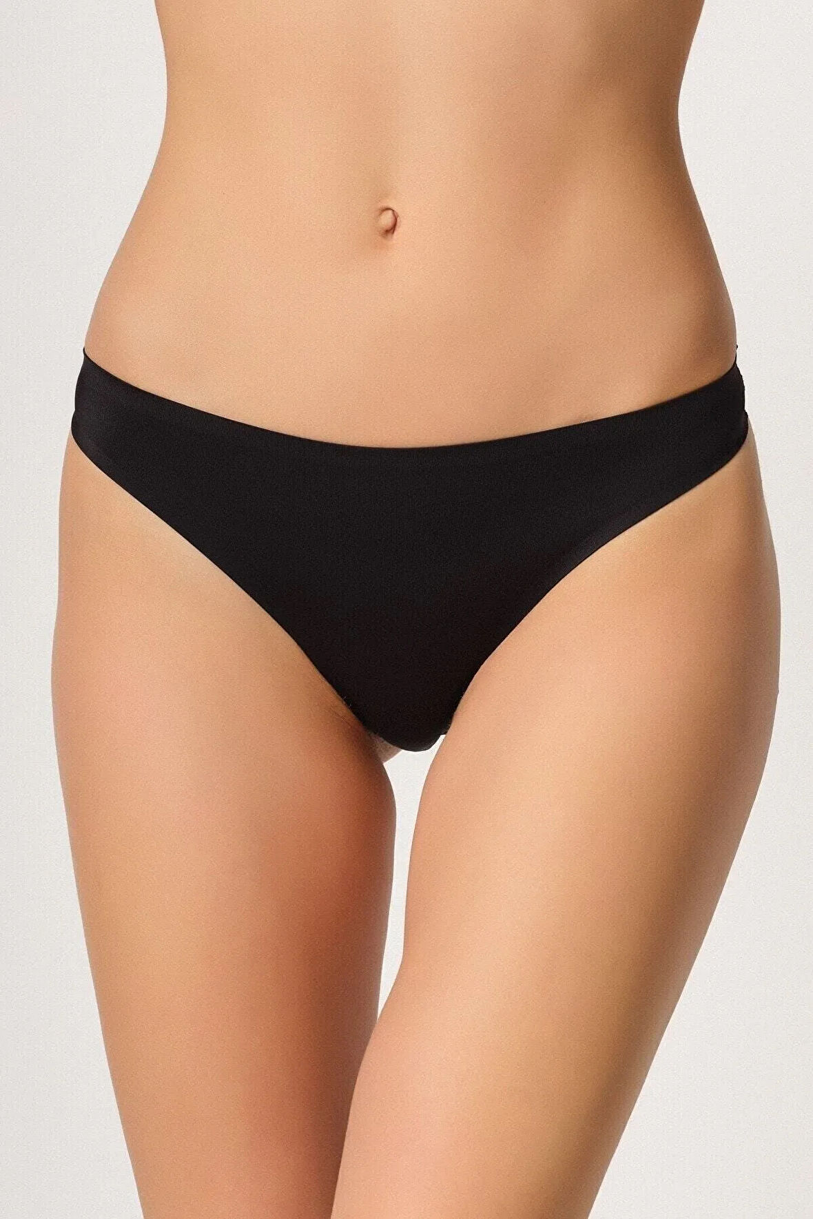 2802 Kadın Yapıştırma Lazer Kesim String Külot Ten