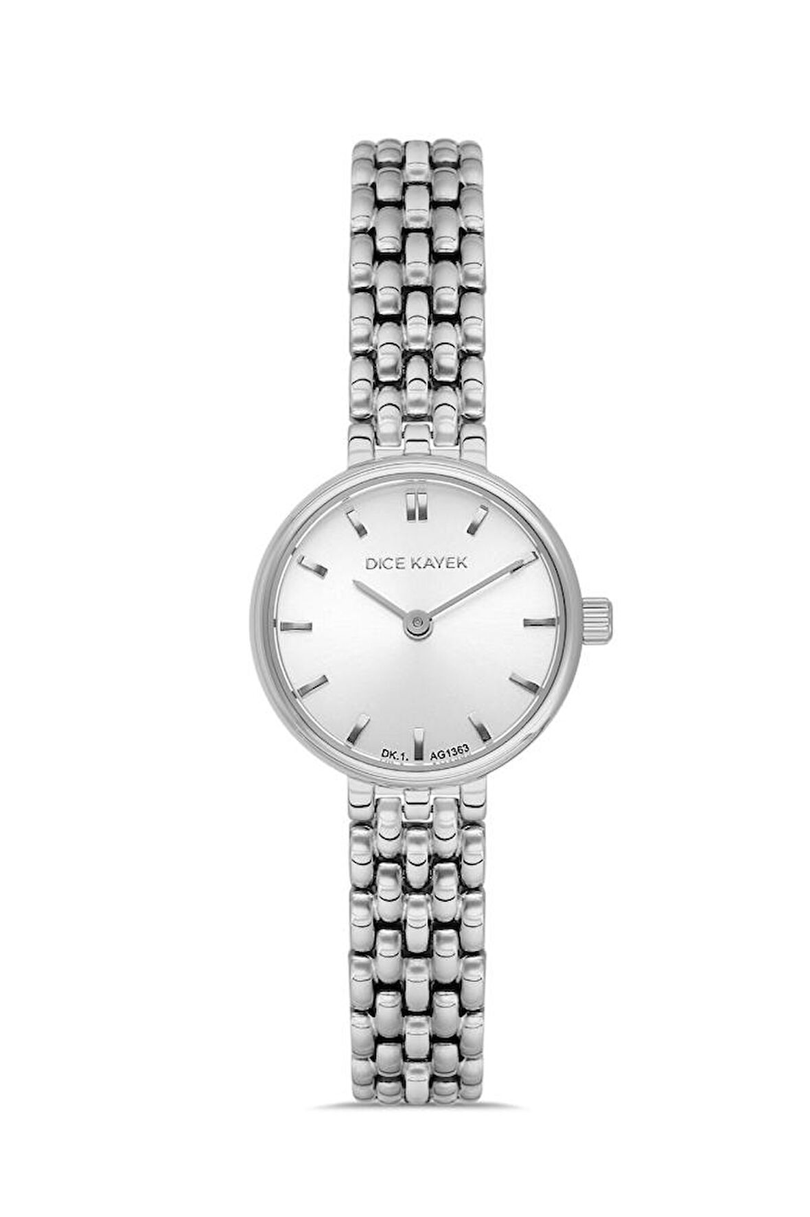 Dice Kayek DK.1.AG1363.01 Minimal Tasarım Çelik Kordon 5 ATM Suya Dayanıklı Metalik Renk Kadın Kol Saati
