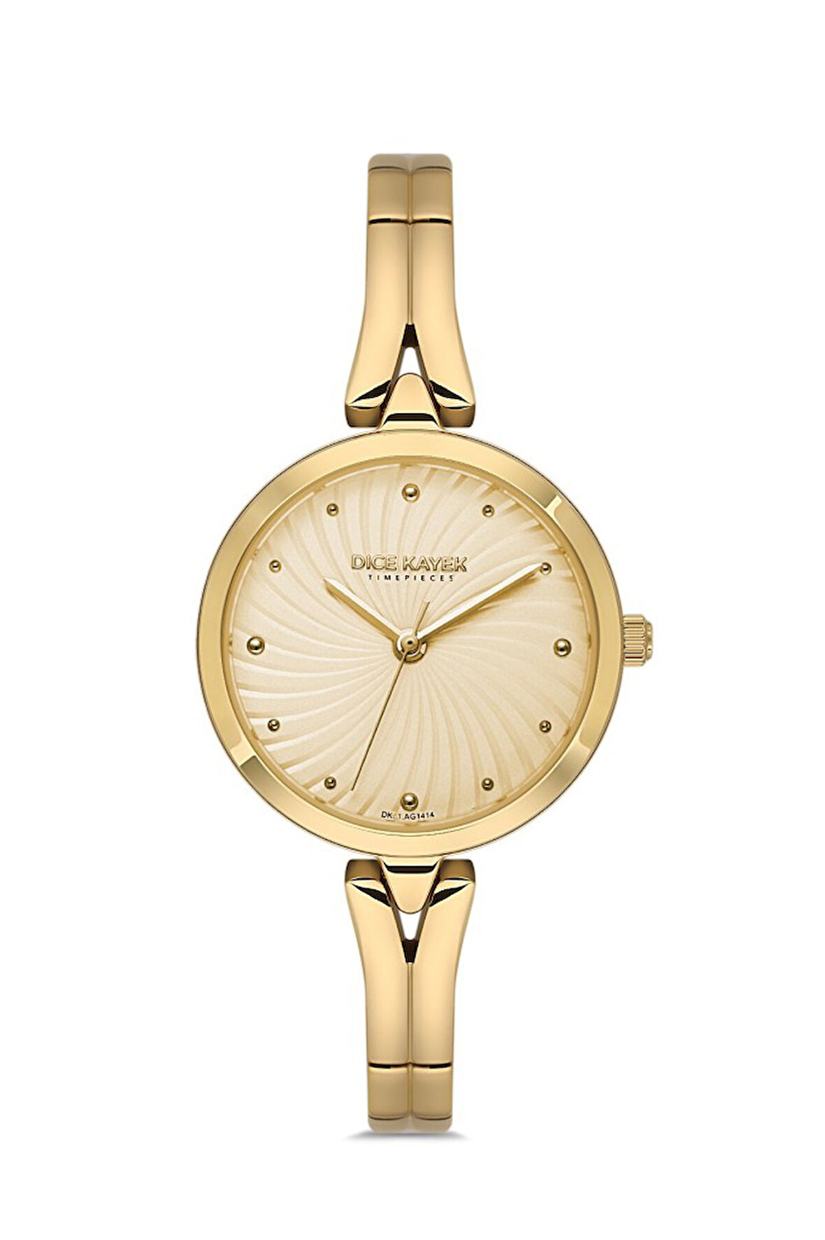 Dice Kayek DK.1.AG1414.06 Minimal Tasarım 5 Atm Suya Dayanıklı Altın Renk Kadın Kol Saati