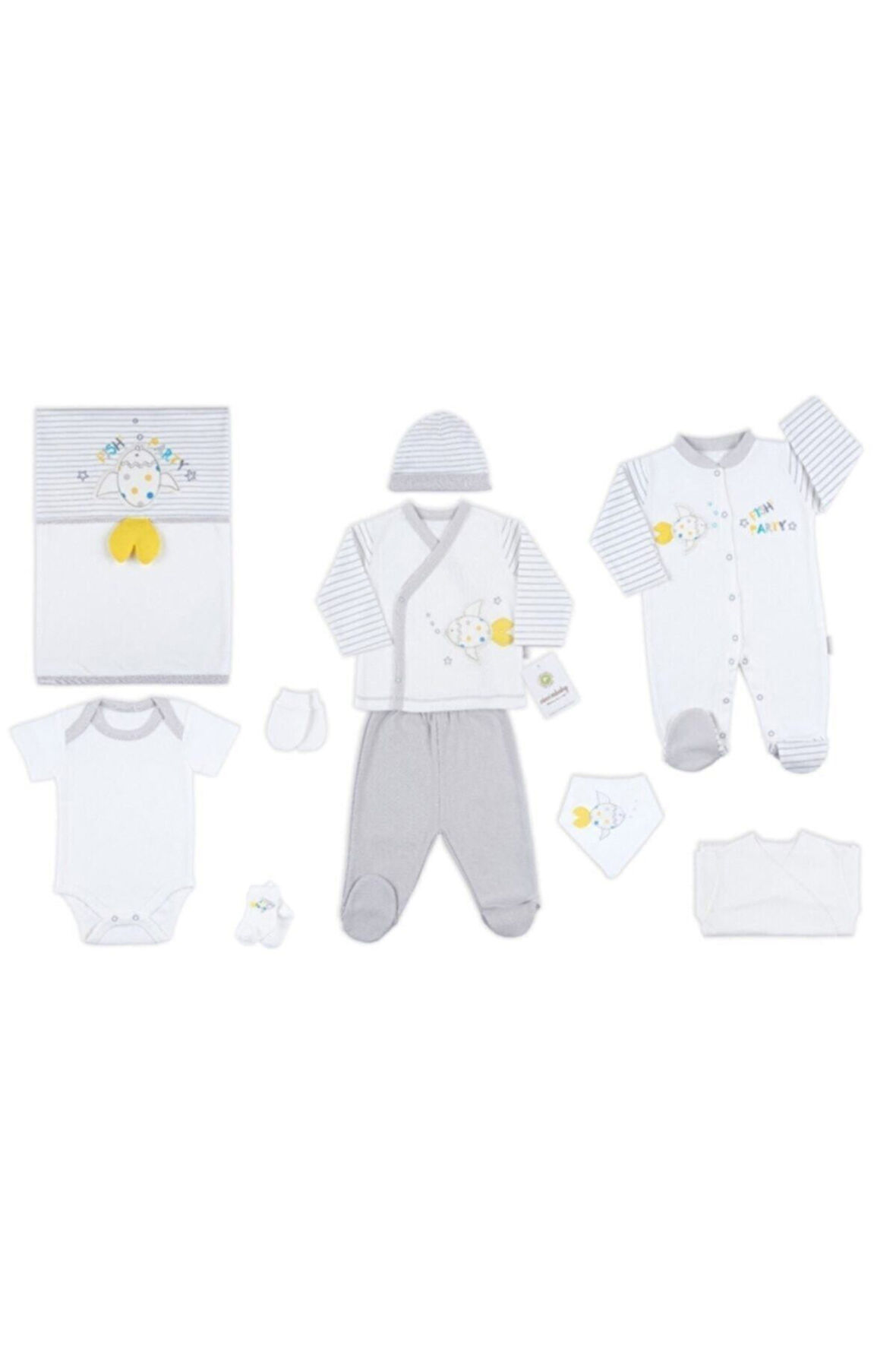 Baby Mobil Balık 10'lu Bebek Hastane Çıkış Seti 4523