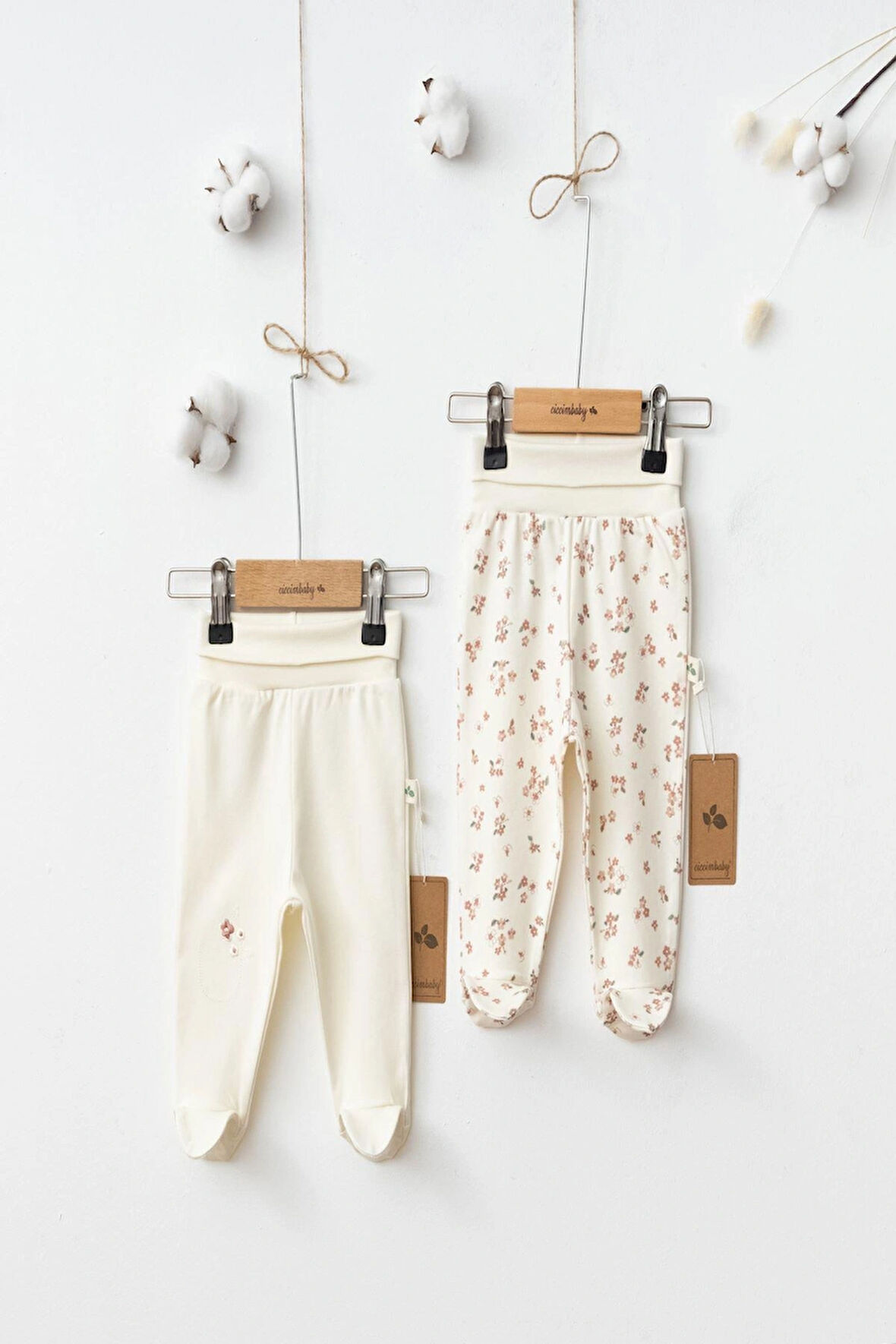 FLOWER GARDEN PATİKLİ PANTALON ( 2 set )