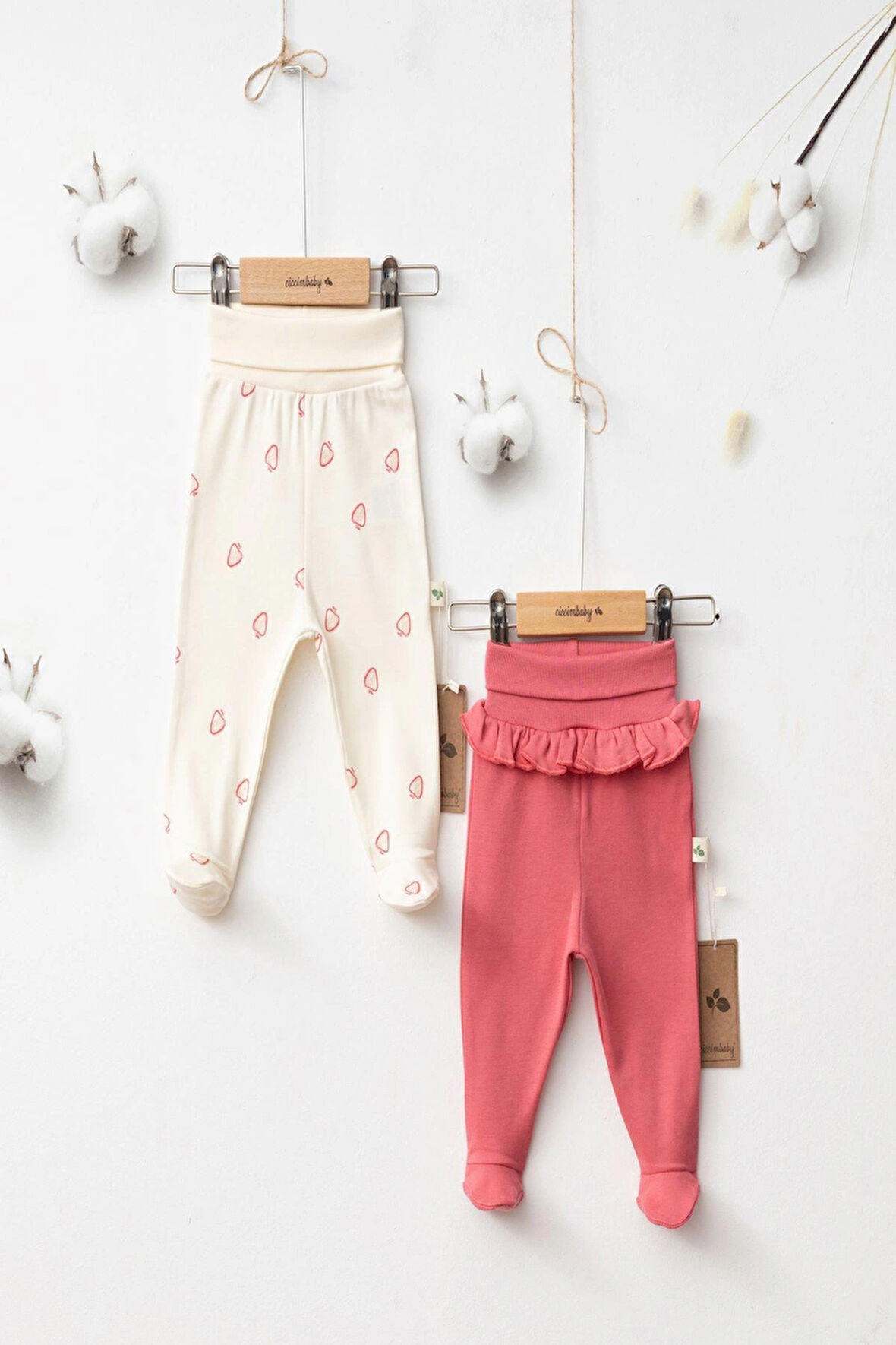 MY STRAWBERRY GİRL PATİKLİ PANTALON ( 2 li set )