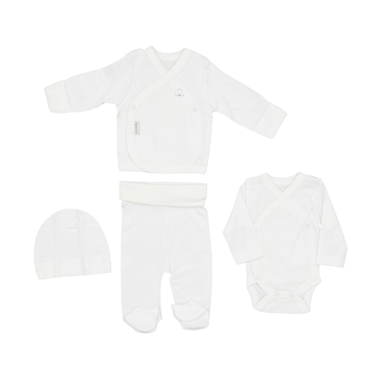 Ciccim Baby Prematüre 4'lü Bebek Zıbın Seti 4948