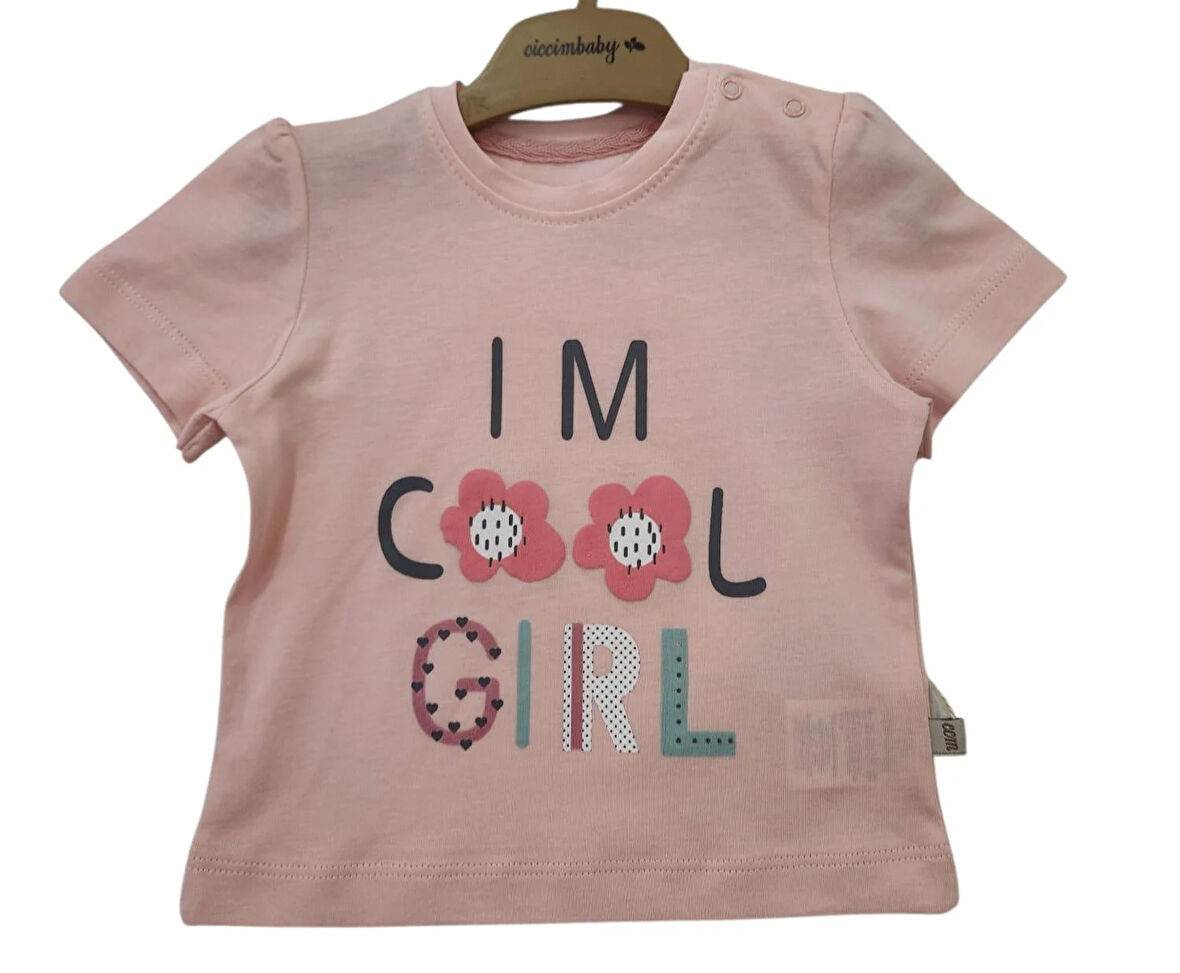 Ciccim Baby T-Shirt Cool Girl Pembe