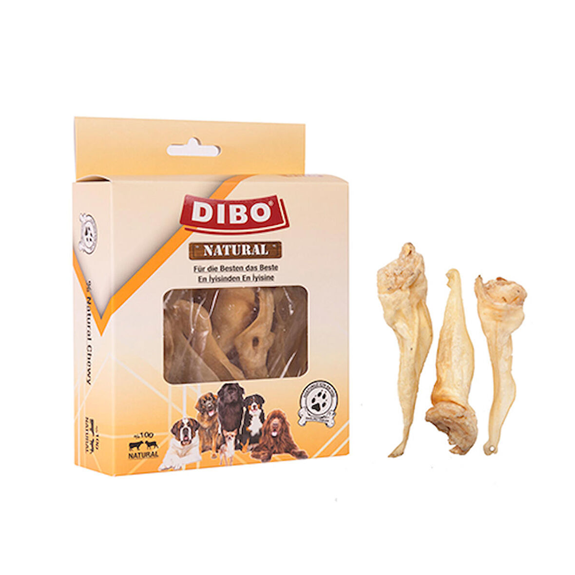 Dibo Kurutulmuş Kuzu Kulak Köpek Ödülü 100 Gr 