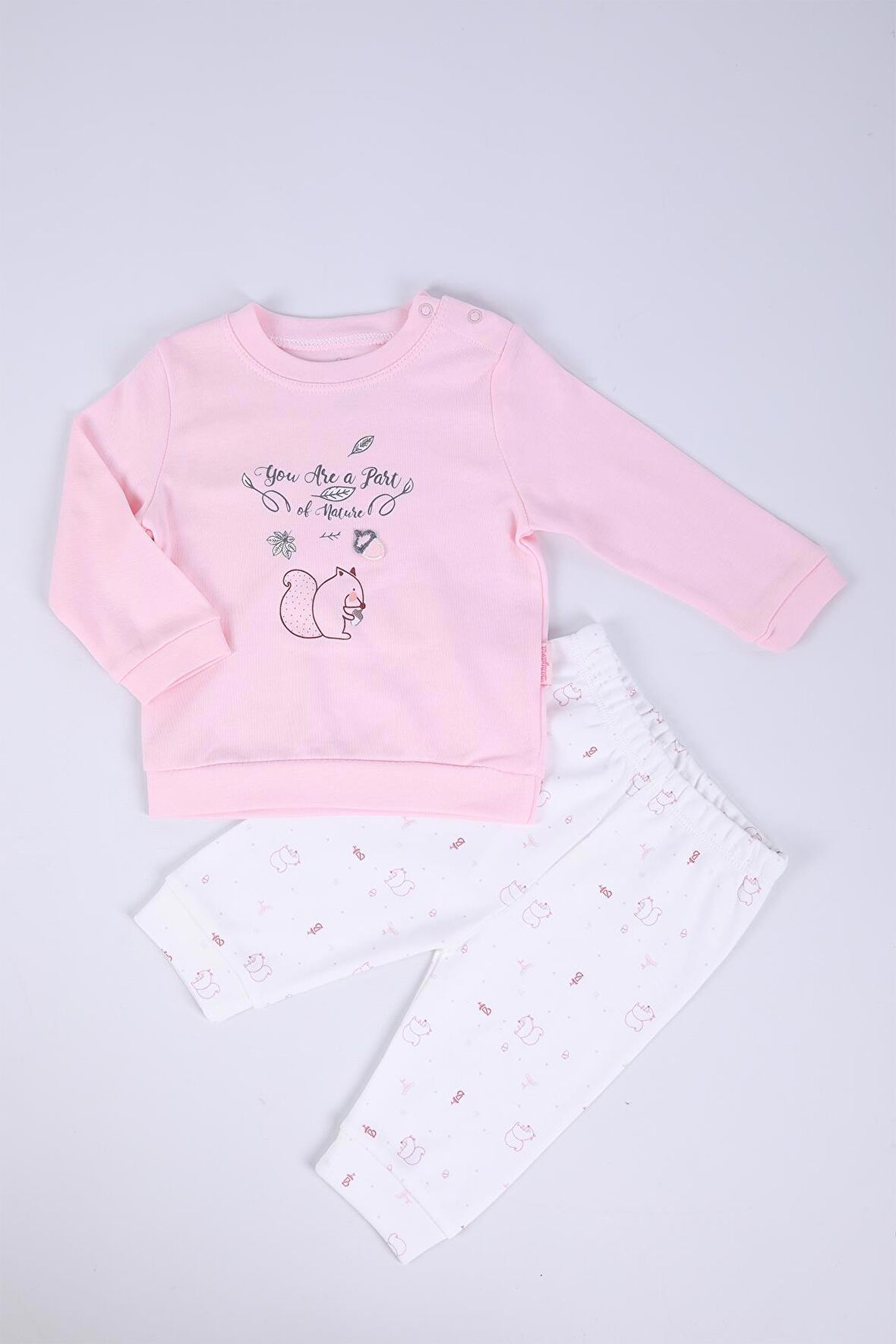 Babyhola Kız Bebek Çocuk Alt Üst Takım Mevsimlik Baharlık 12316