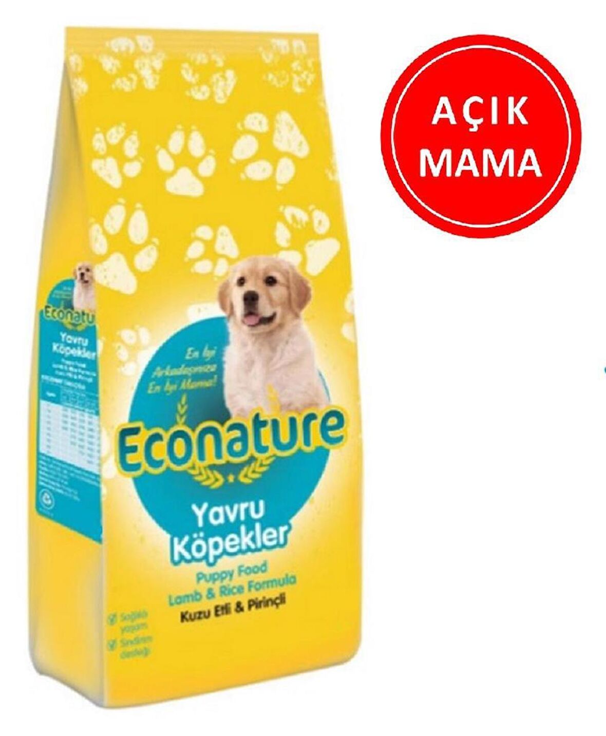 Econature Kuzu Etli Yavru Köpek Maması 1 Kg AÇIK