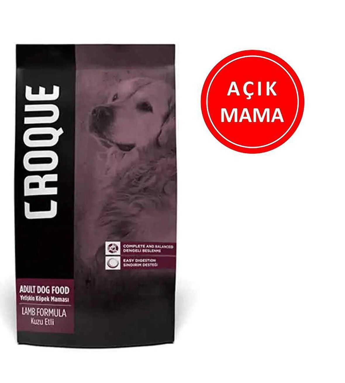 Croque Kuzulu Yetişkin Köpek Maması 1 Kg AÇIK