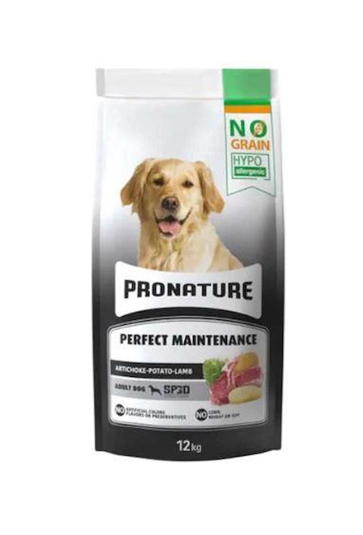 Pronature Hypo-Allergenic Kuzu Etli Enginarlı Ve Patatesli Tahılsız Yetişkin Köpek Maması 12 Kg