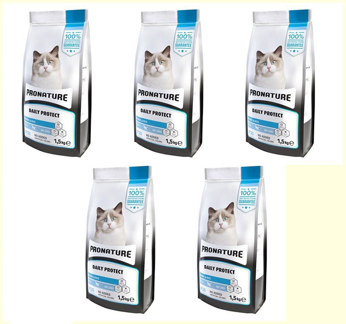 Pronature Daily Protect Hamsili ve Pirinçli Yetişkin Kedi Maması 1,5 Kg*5 ADET