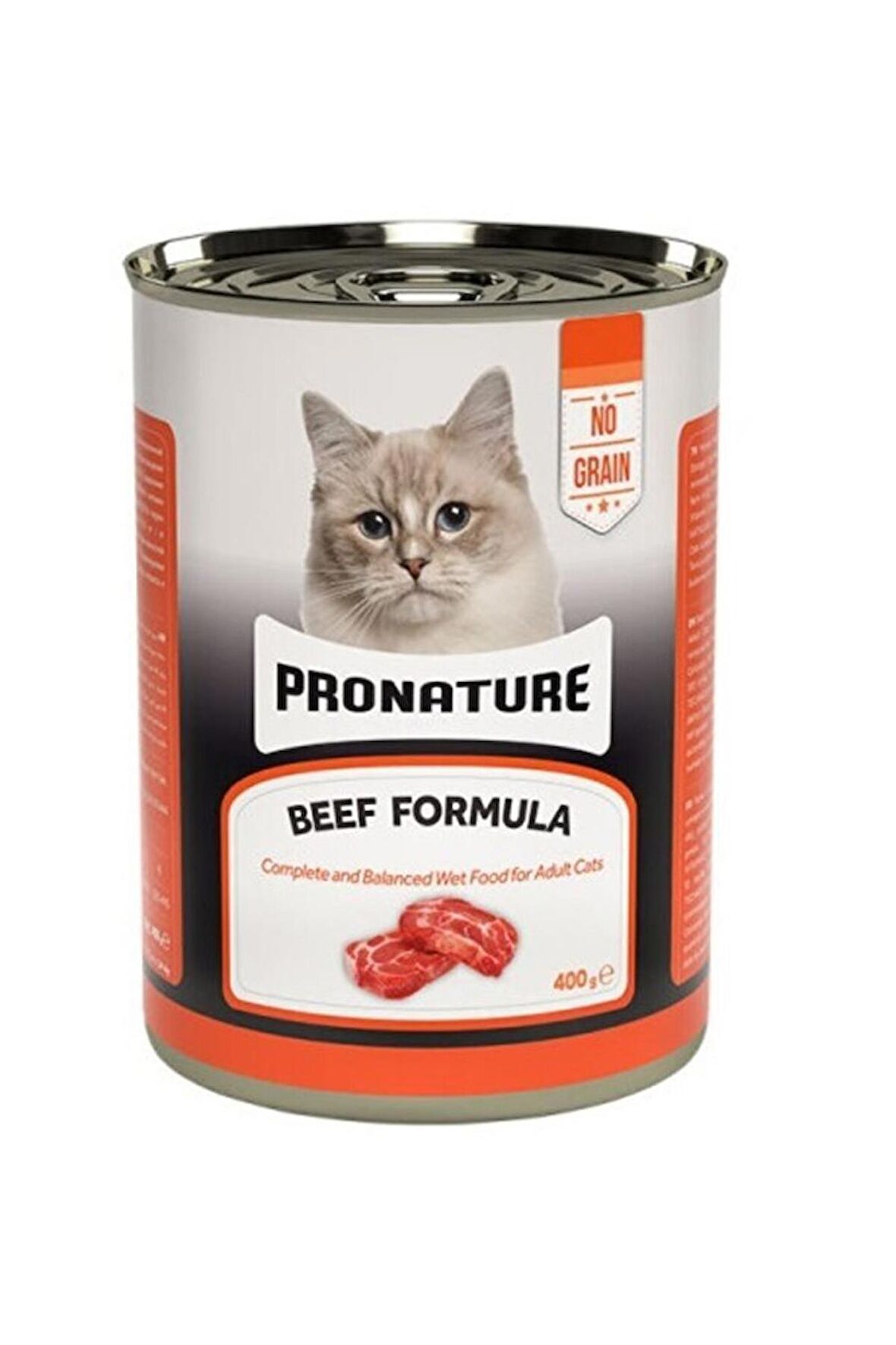 Pronature Tahılsız Sığır Etli 400 gr Ezme Yetişkin Kedi Konservesi