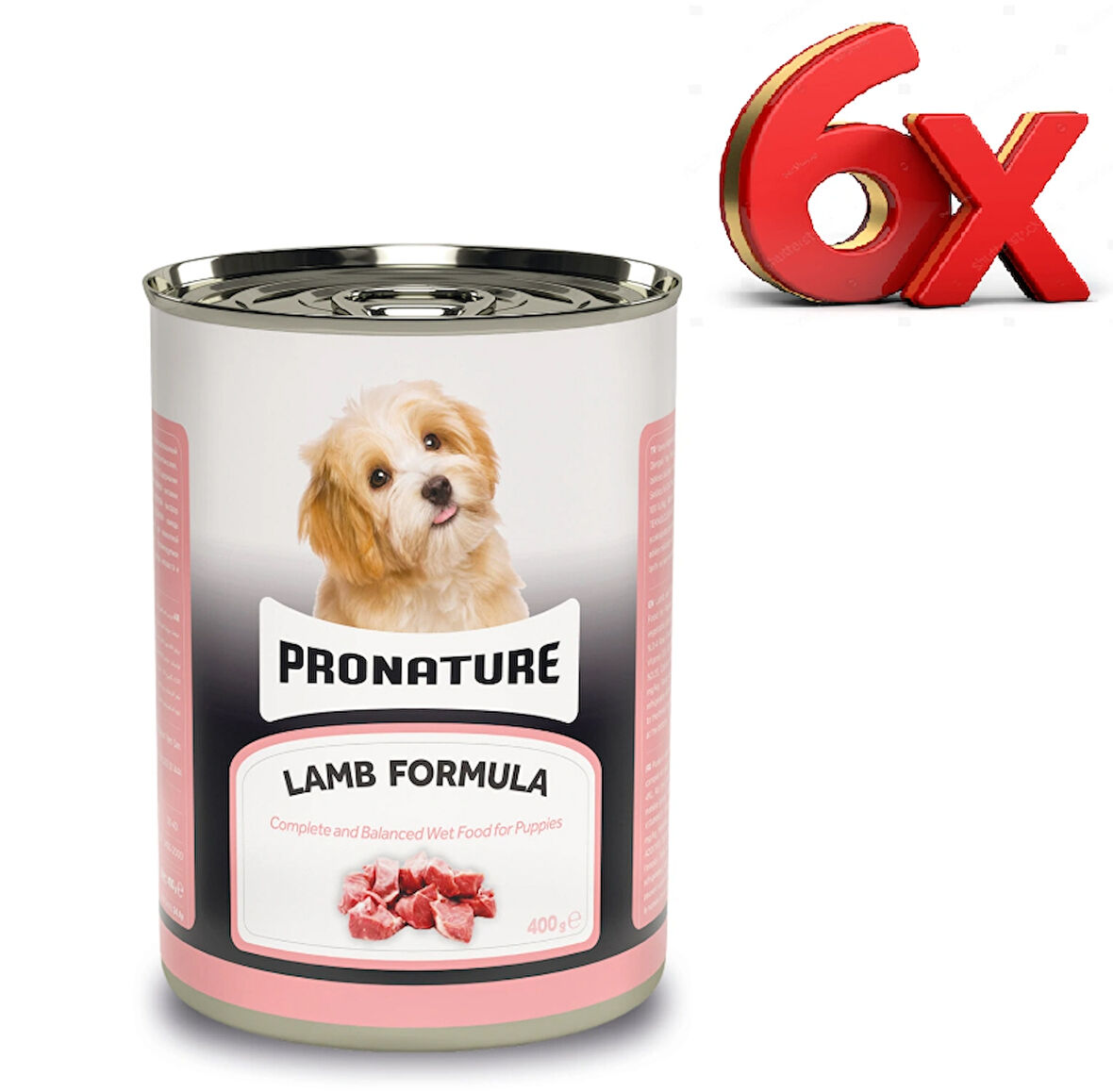 Pronature Yavru Köpekler Için Kuzu Etli Yaş Mama 400 Gr x 6 Adet