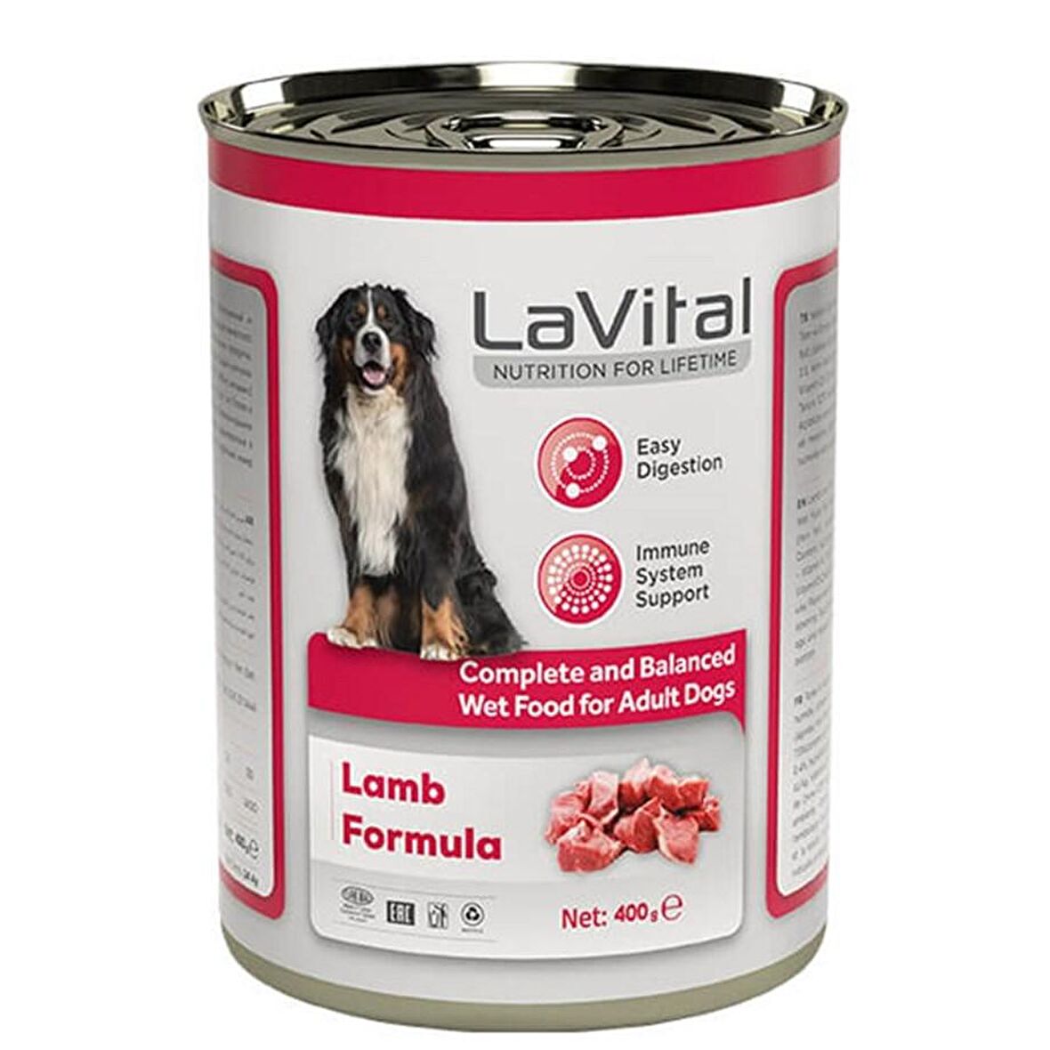 LaVital Kuzu Etli Yetişkin Yaş Köpek Maması 400 gr