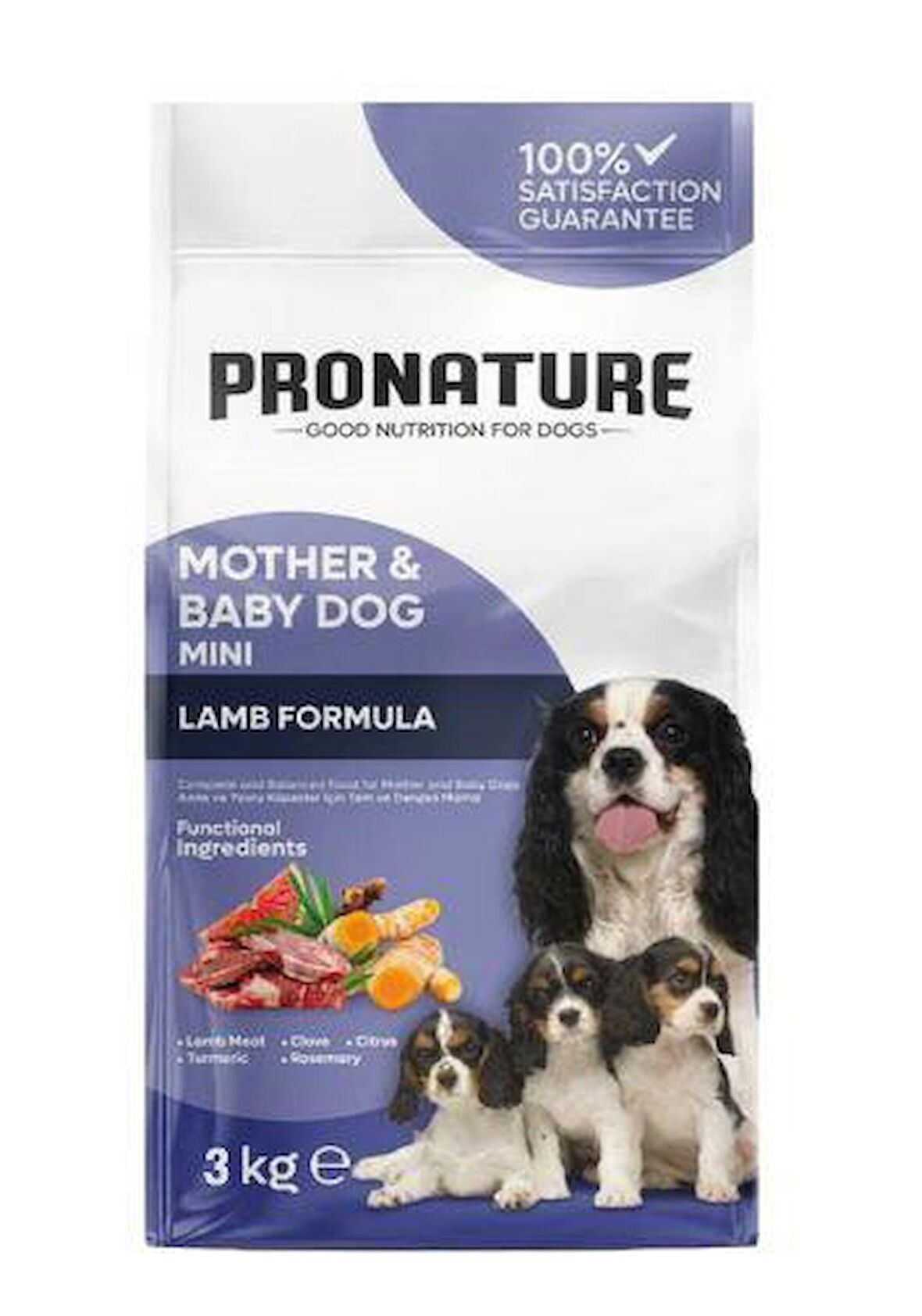 Pronature Mother & Baby Kuru Köpek Maması (Mini) Kuzu Etli 3 Kg