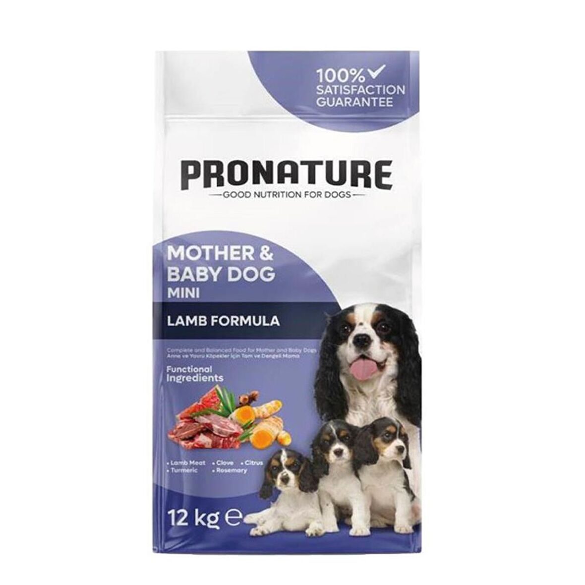 Pronature Mother & Baby Kuru Köpek Maması (Mini) Kuzu Etli 12 Kg