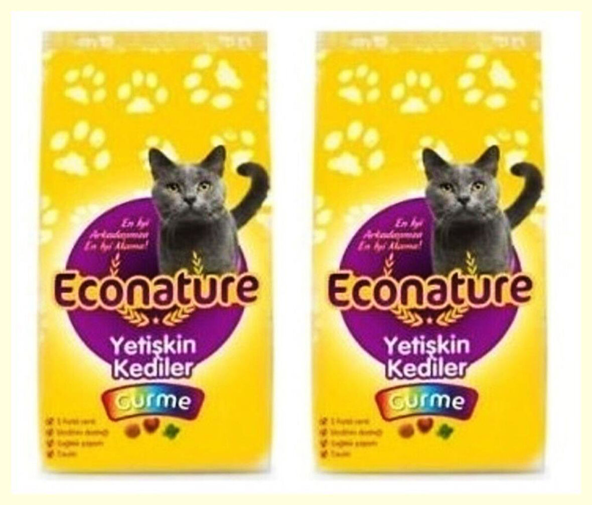 Econature Gurme Yetişkin Kedi Maması 1 Kg*2 ADET
