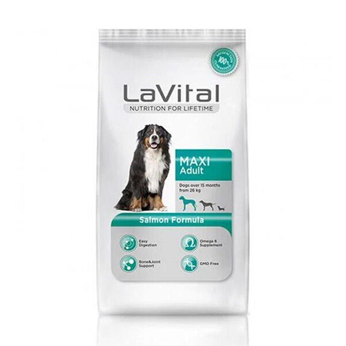 LaVital Somonlu Büyük Irk Yetişkin Köpek Maması 12+3 Kg