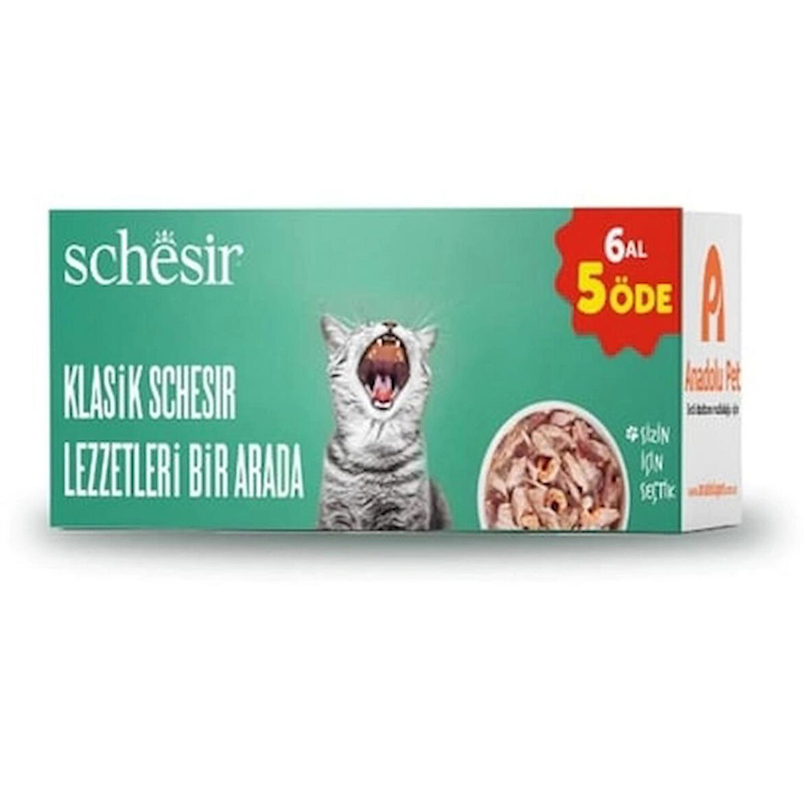 Schesir Klasik Lezzetler Kedi Maması 6 Al 5 öde
