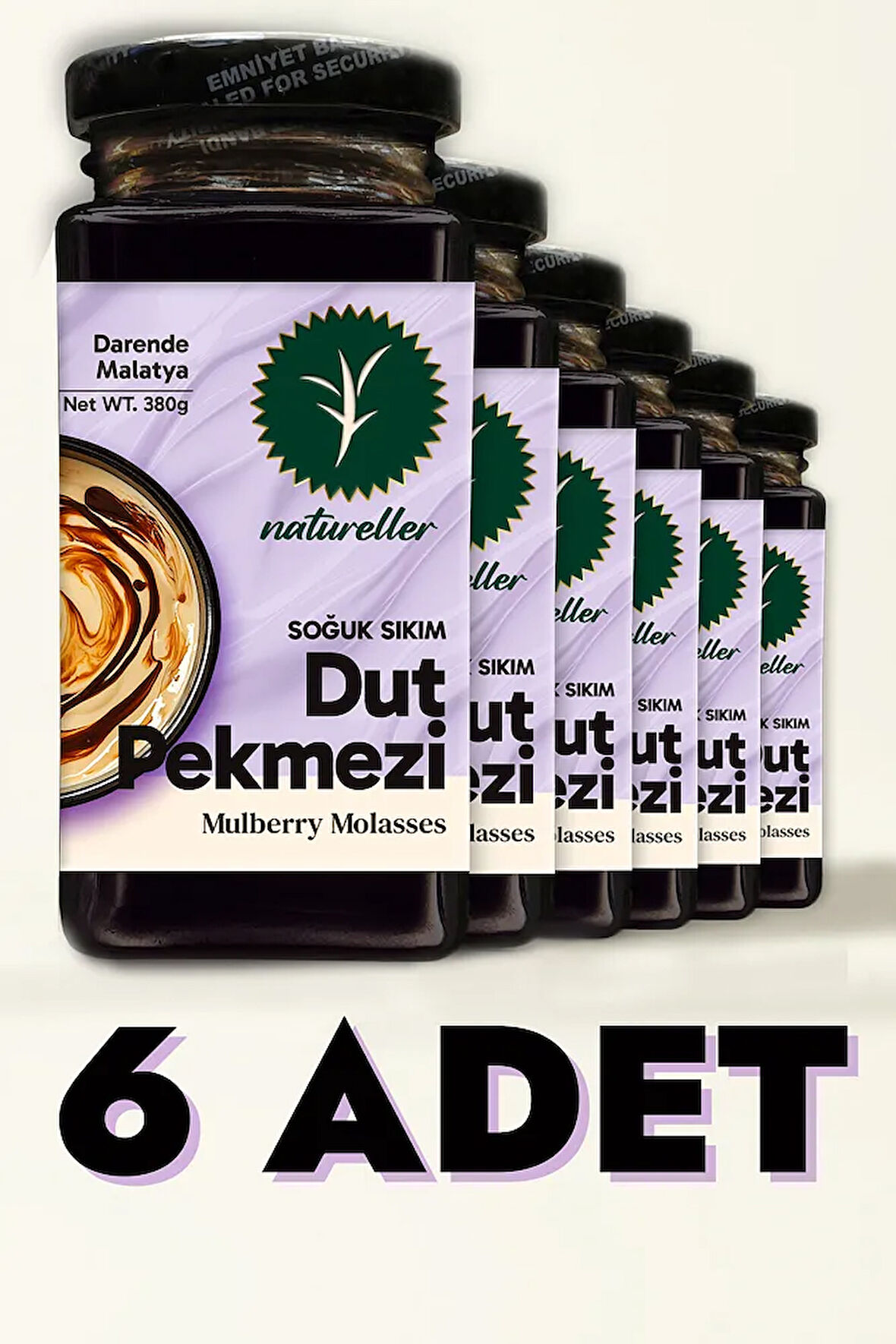 Dut Pekmezi Soğuk Sıkım Malatya - 380 gr (6 Adet)