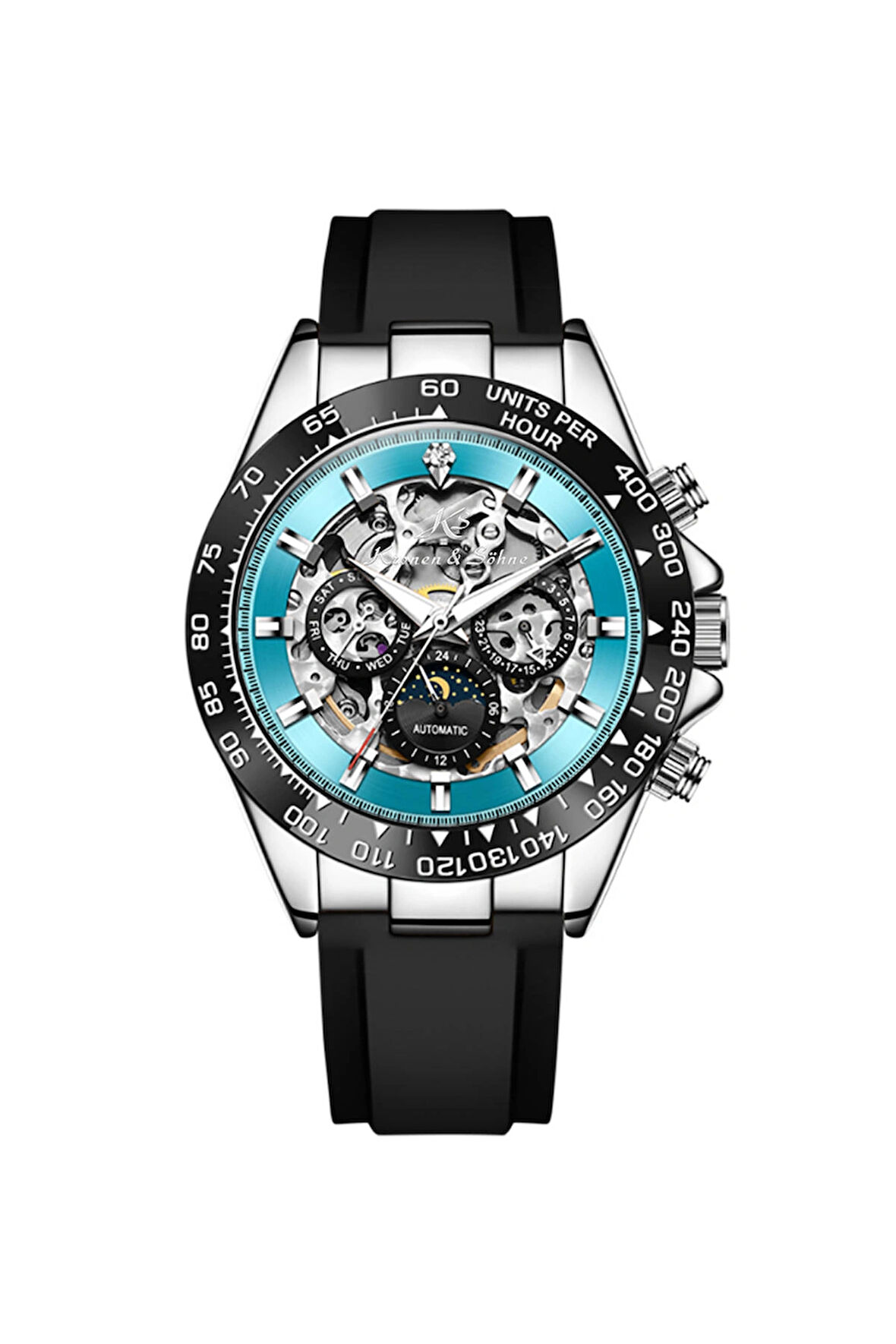 Kronen&Söhne Skymarine Skeleton Mekanik Otomatik Erkek Kol Saati