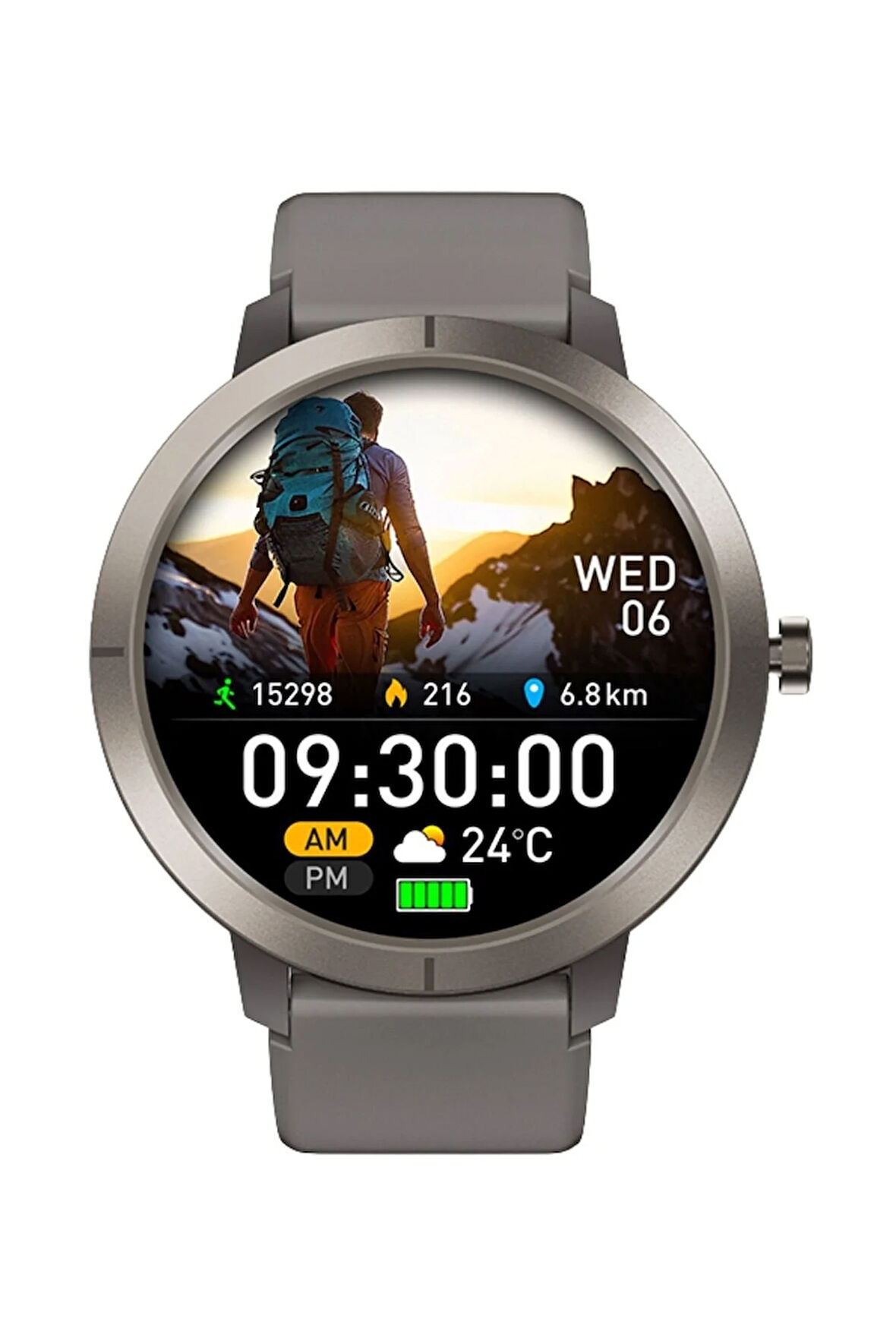 Atlasphere Pro Dahili GPS AMOLED Ekran 5ATM Sesli Görüşme Akıllı Saat