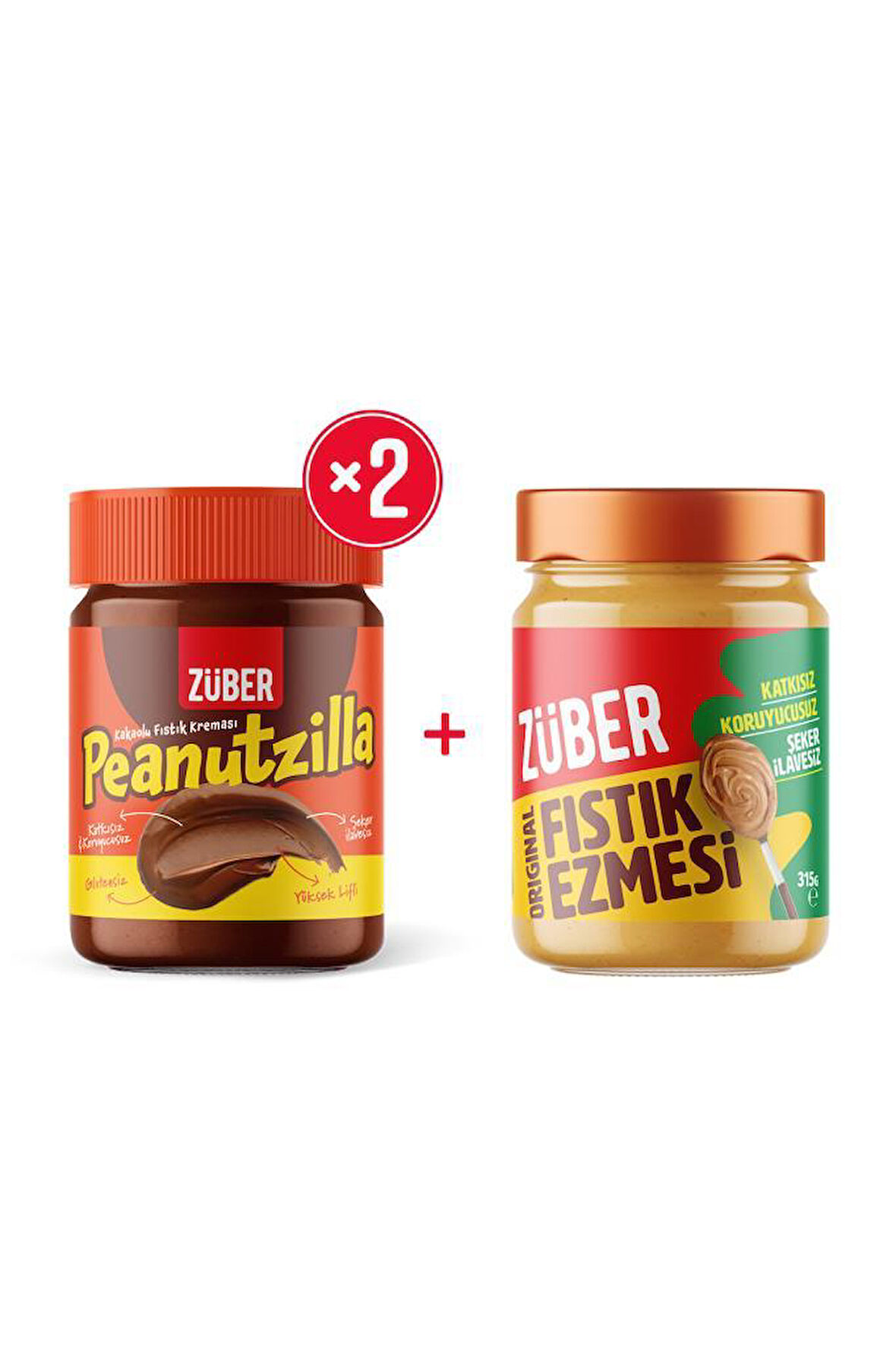 Peanutzilla x2+ Original Fıstık Ezmesi x1