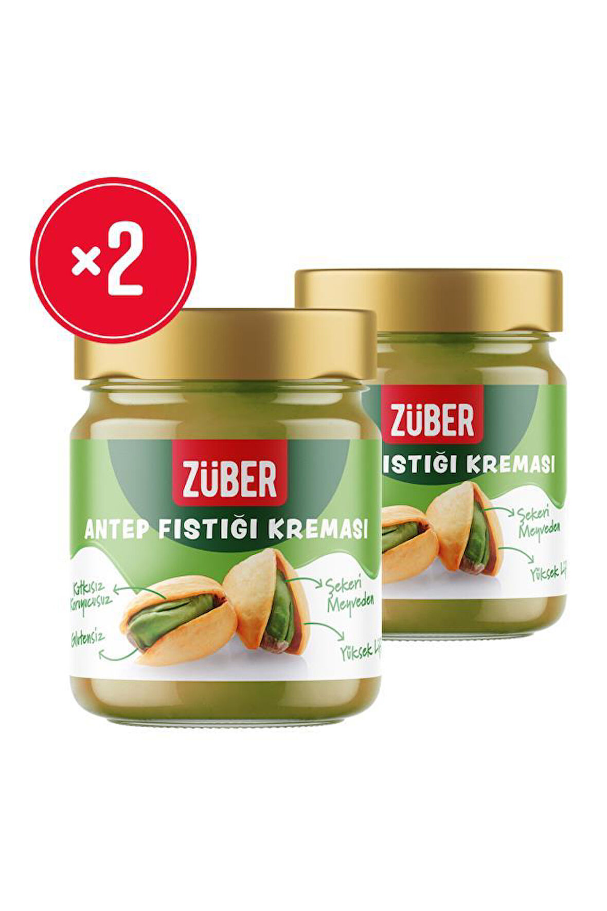 Züber Antep Fıstığı Kreması 200 gr x 2 Adet