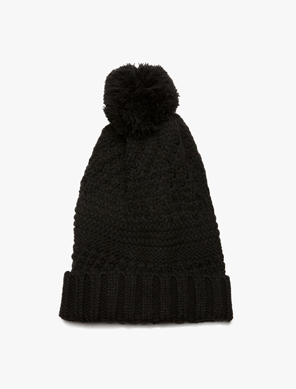 Ponpon Detaylı Örgü Bere