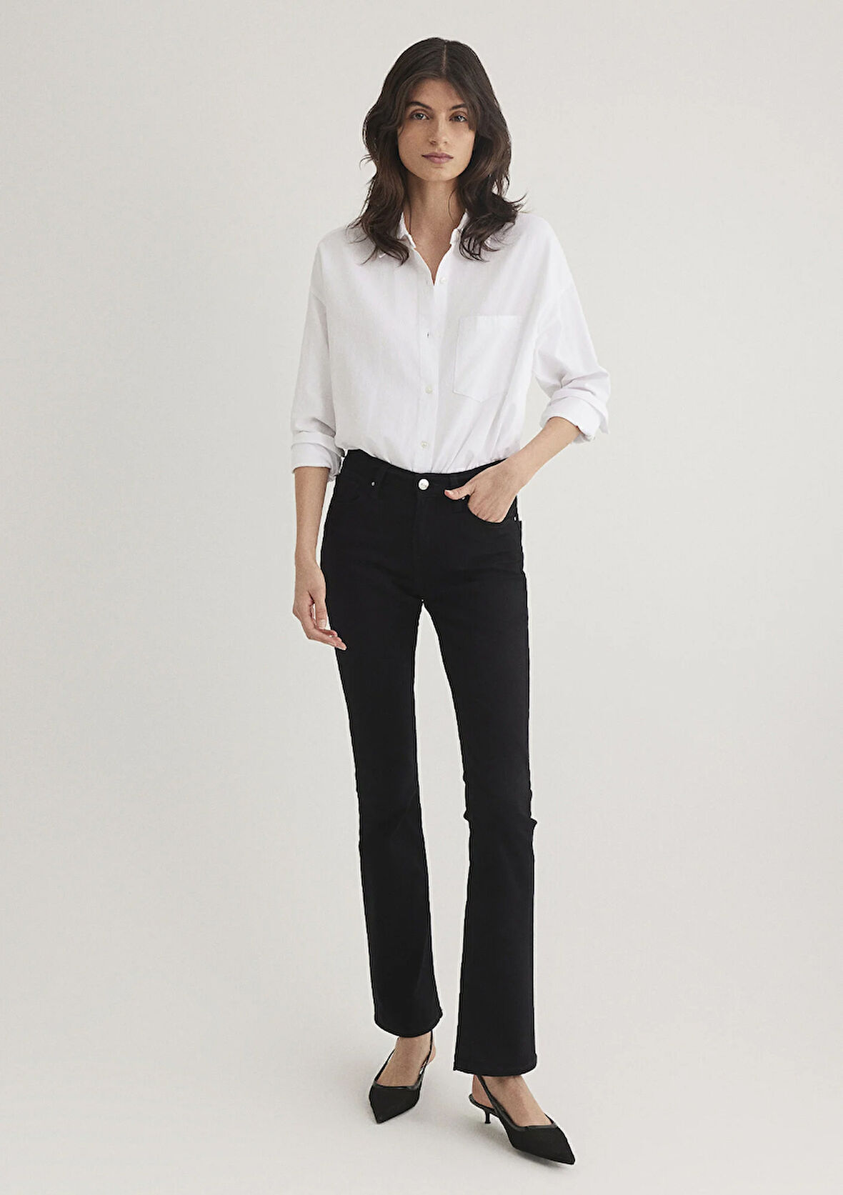 Molly Casual Siyah Jean Pantolon 1013624623