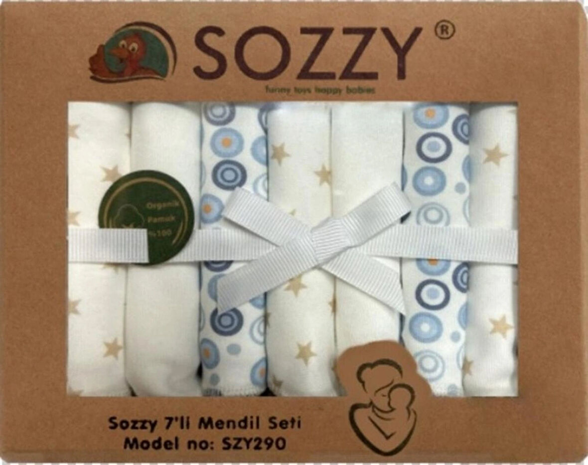 Sozzytoys Bebek ağız mendili pamuklu yumuşak 7 adet