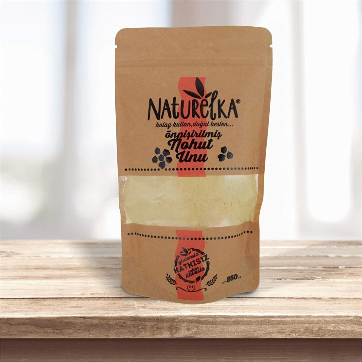 Naturelka Glutensiz Ön Pişirilmiş Nohut Unu 250 gr