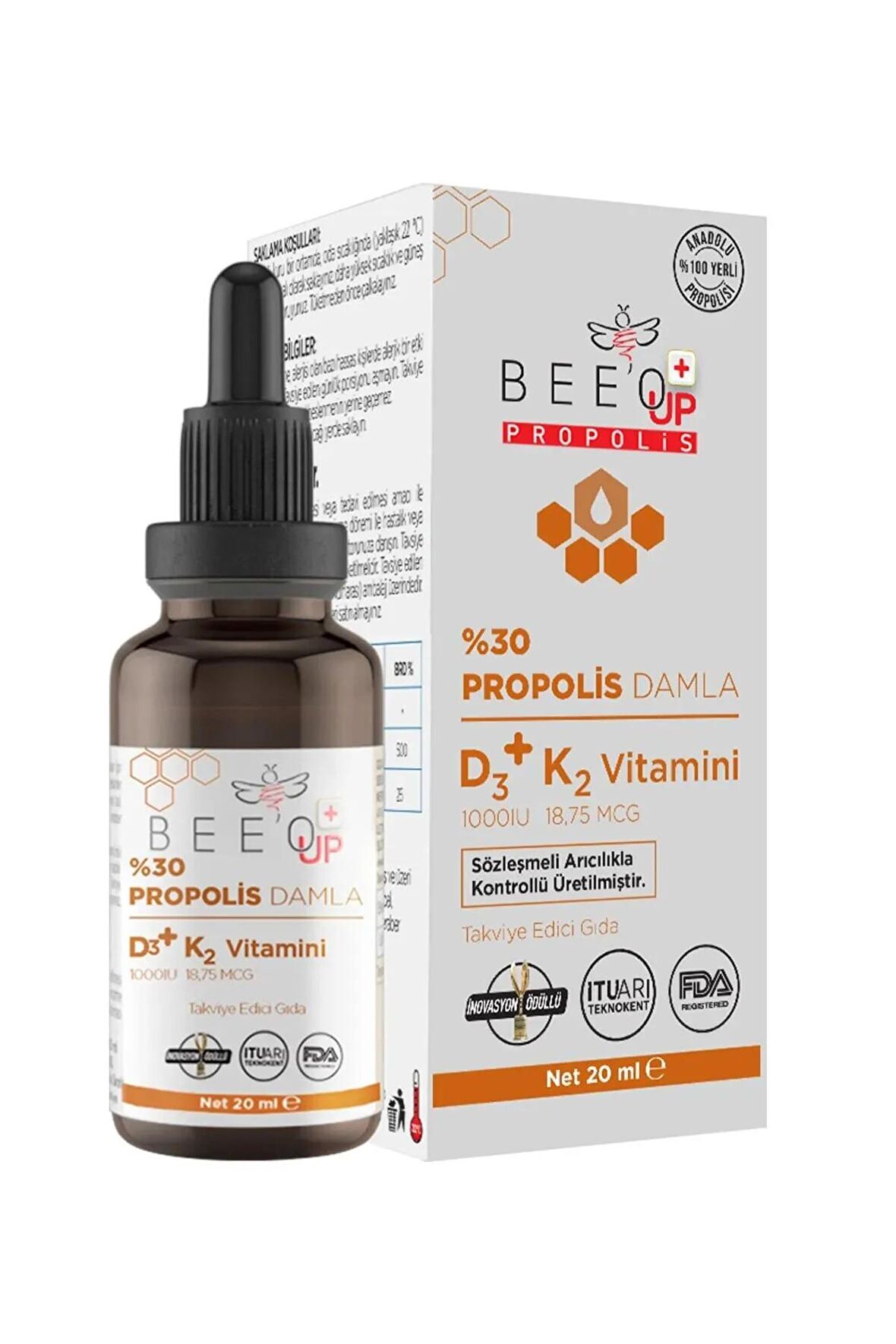 Propolis D3+k2 Damla