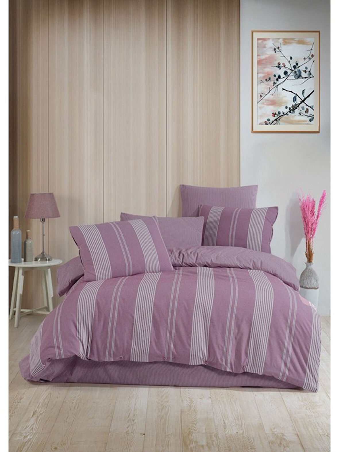 Italian Style Naturel Çift Kişilik Nevresim Takımı Krem
