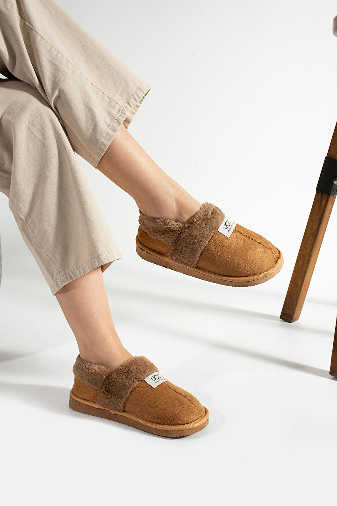  Unisex  Içi Yünlü Kışlık Panduf- Eva Taban Ev Botu- Ayakkabısı