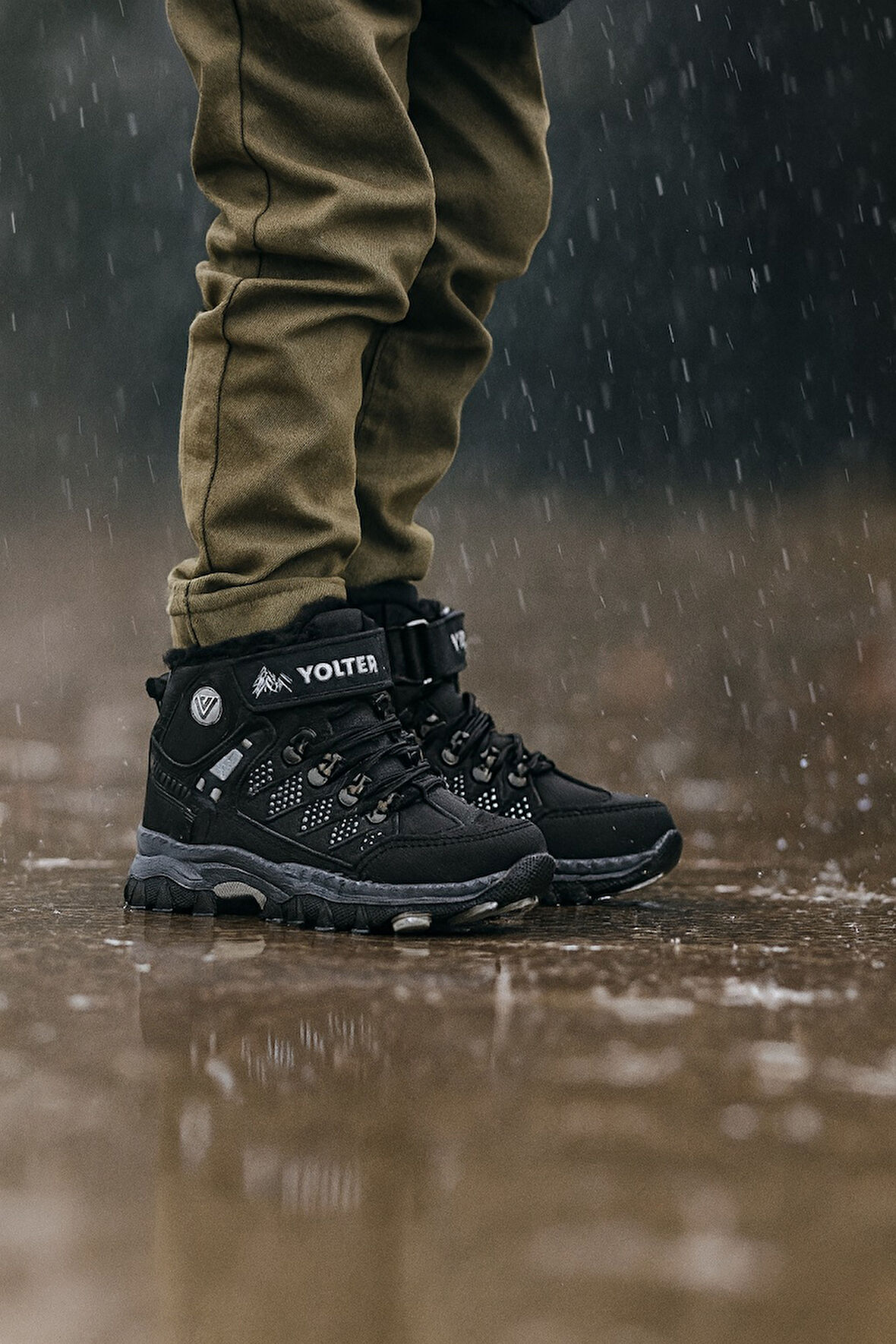 Çocuk unisex İçi Kürklü Fermuarlı Outdoor Bot