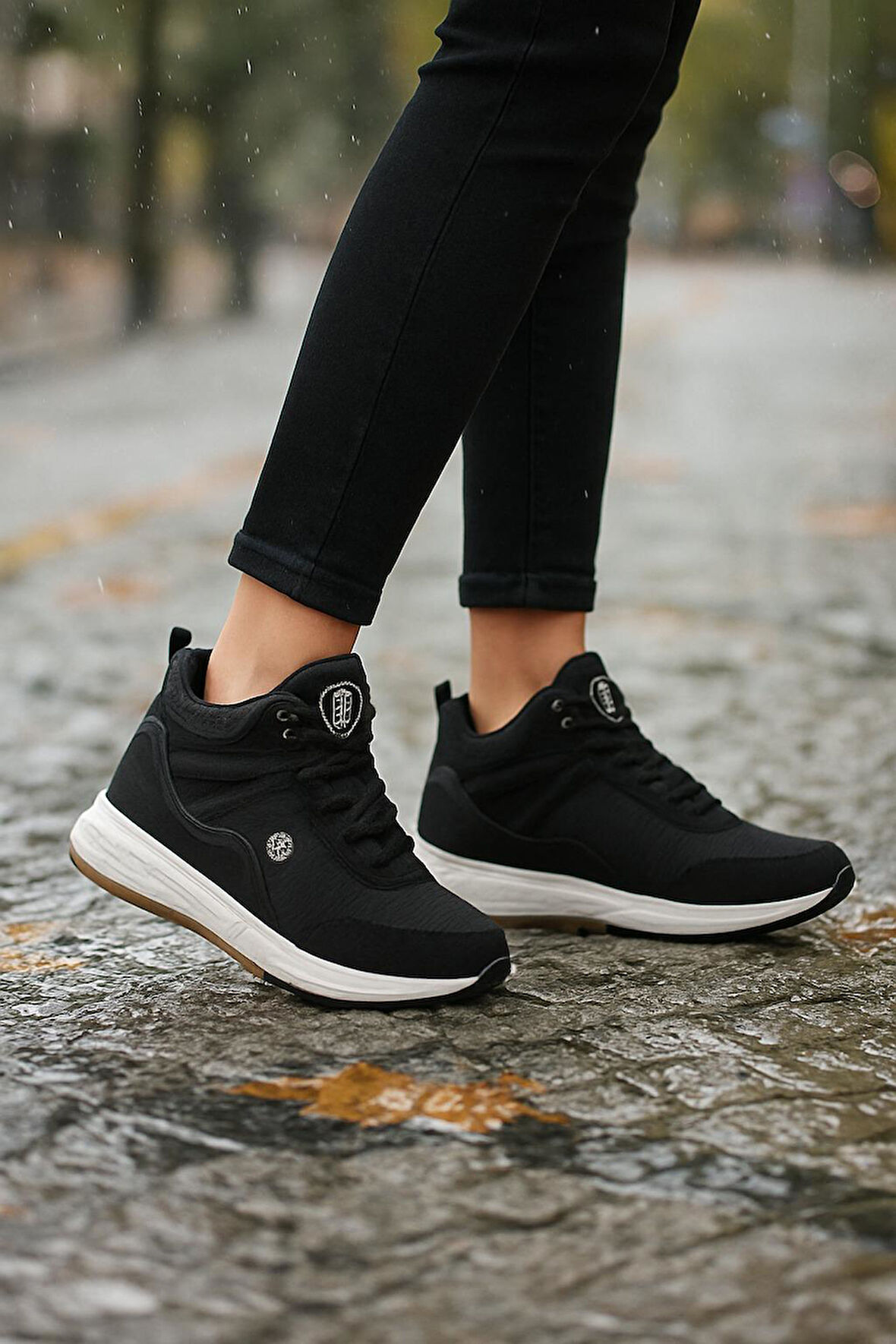 Uniseks Su Geçirmez Kaymaz Outdoor Bağcıklı Genç  Bot 