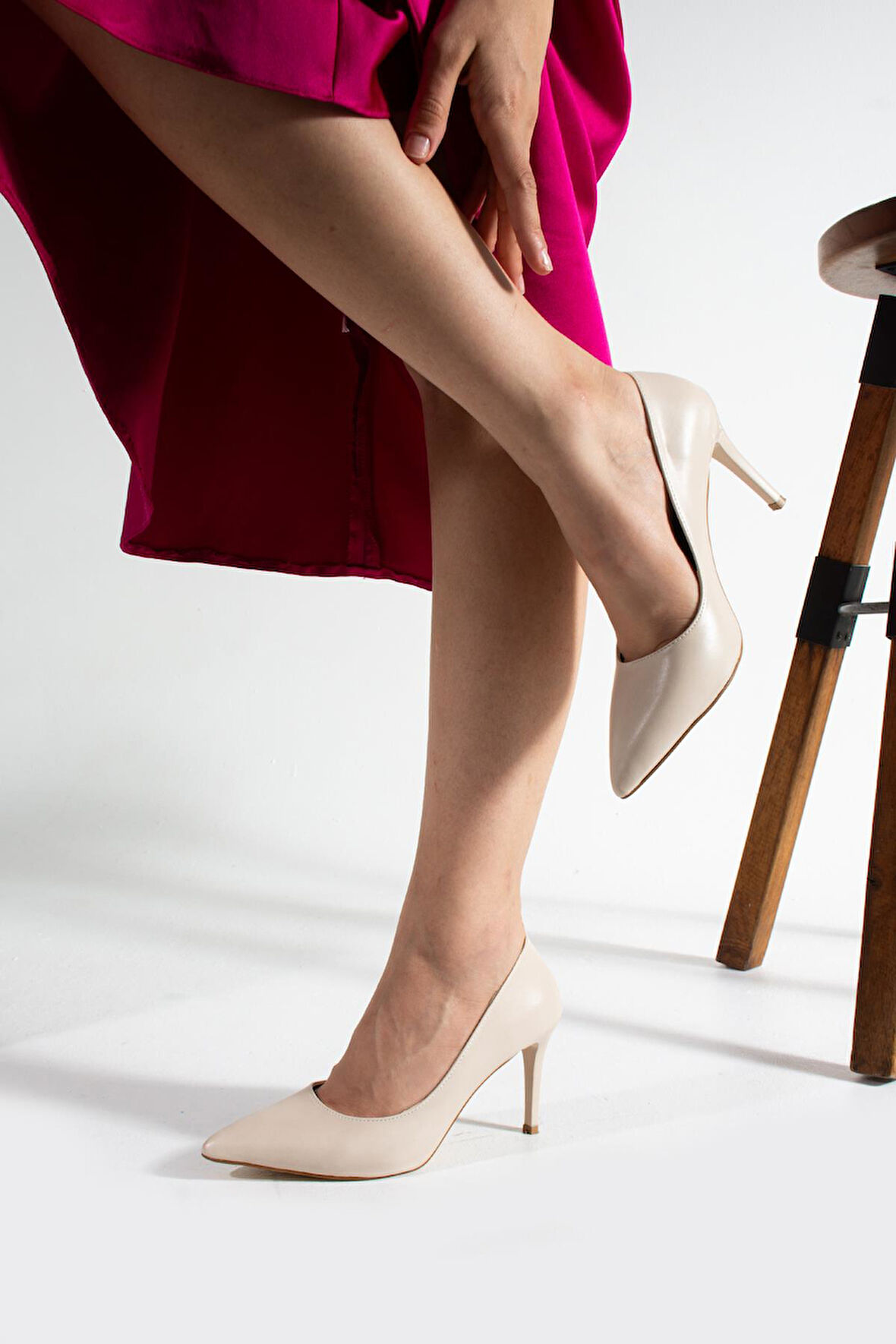 KadınStiletto Sivri Burun Topuklu Ayakkabı