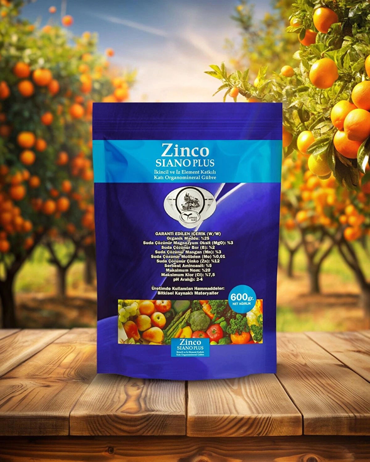 ZİNCOSIANO PLUS İkincil ve İz Element Katkılı Katı Organomineral Gübre