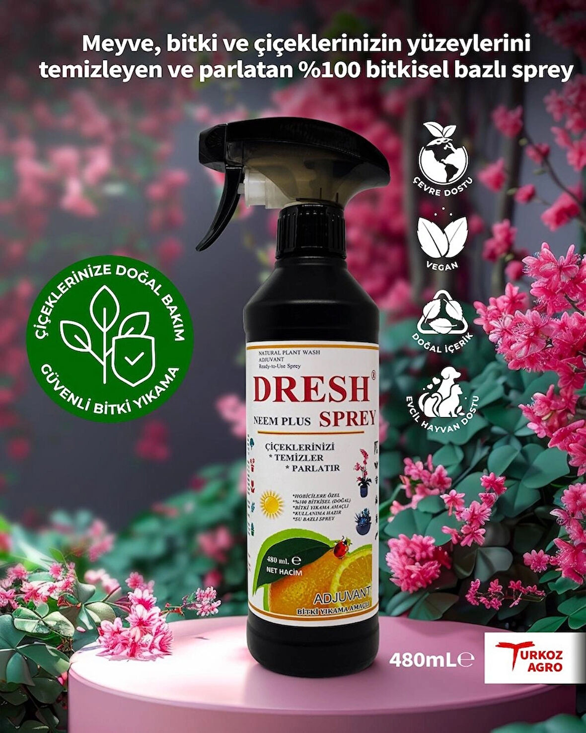 DRESH NEEM PLUS ULTRA BİTKİ YIKAMA SPREYİ 