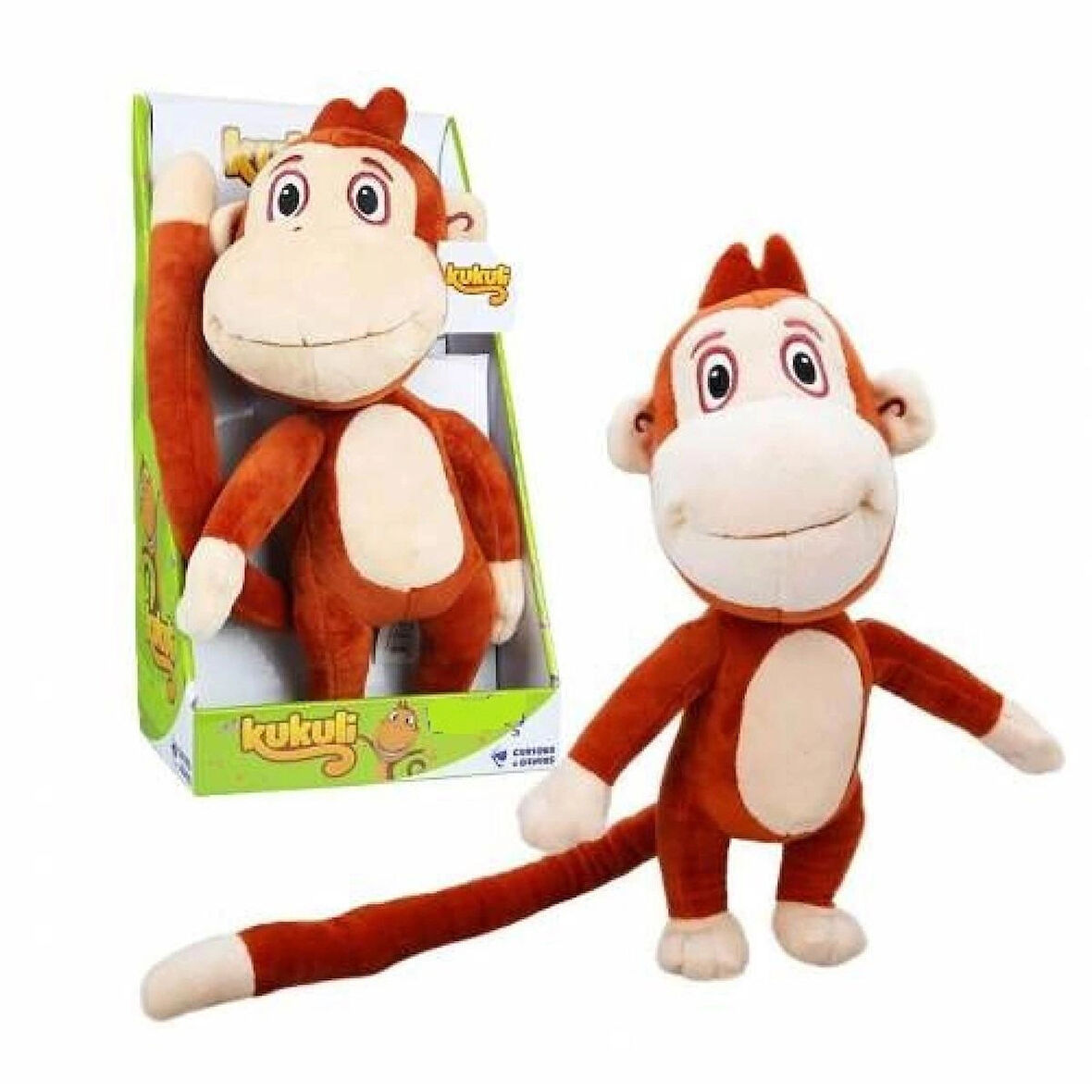 KUKULİ MÜZİKLİ PELUŞ MAYMUN LİSANSLI MAYMUN ORJİNAL MONKEY 30 CM 