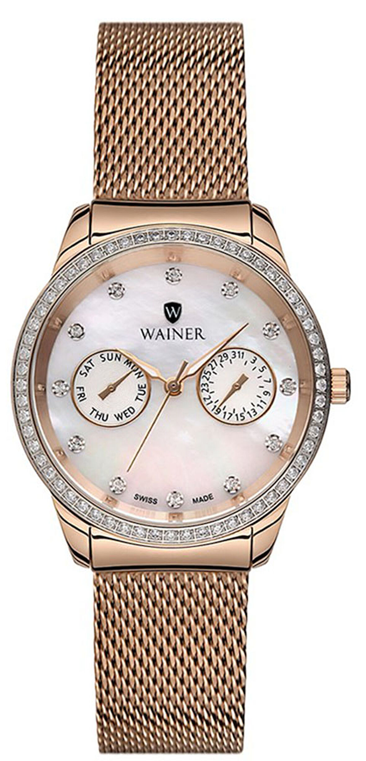 Wainer WA.18655-B Kadın Kol Saati , Swiss Made